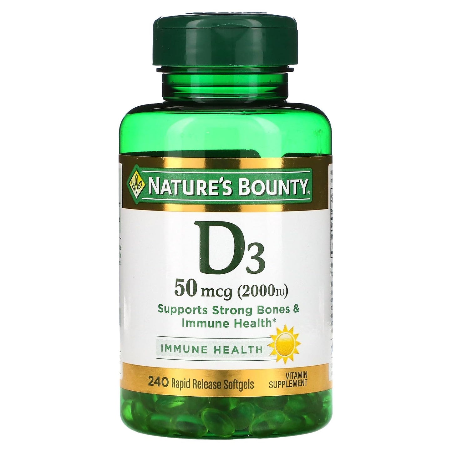 Nature's Bounty D3-2000 IU Softgel 480
