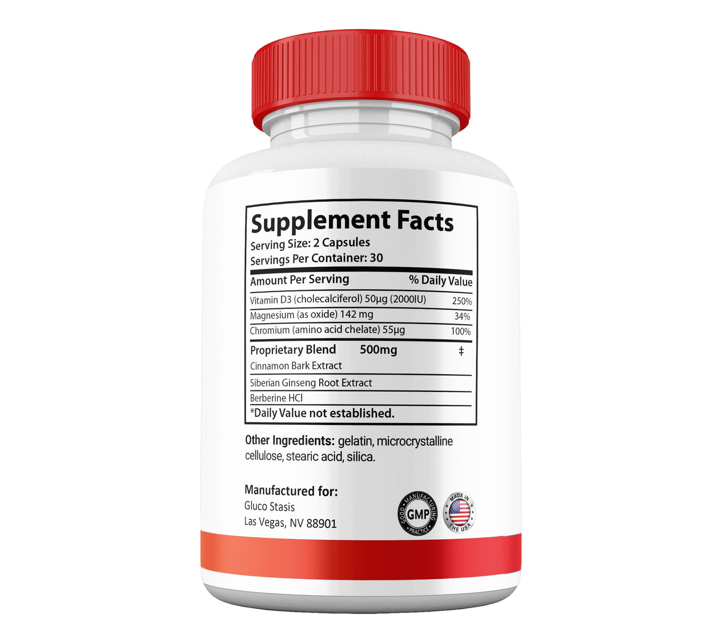 Shark Labs GlucoStasis Capsules 60 Capsules