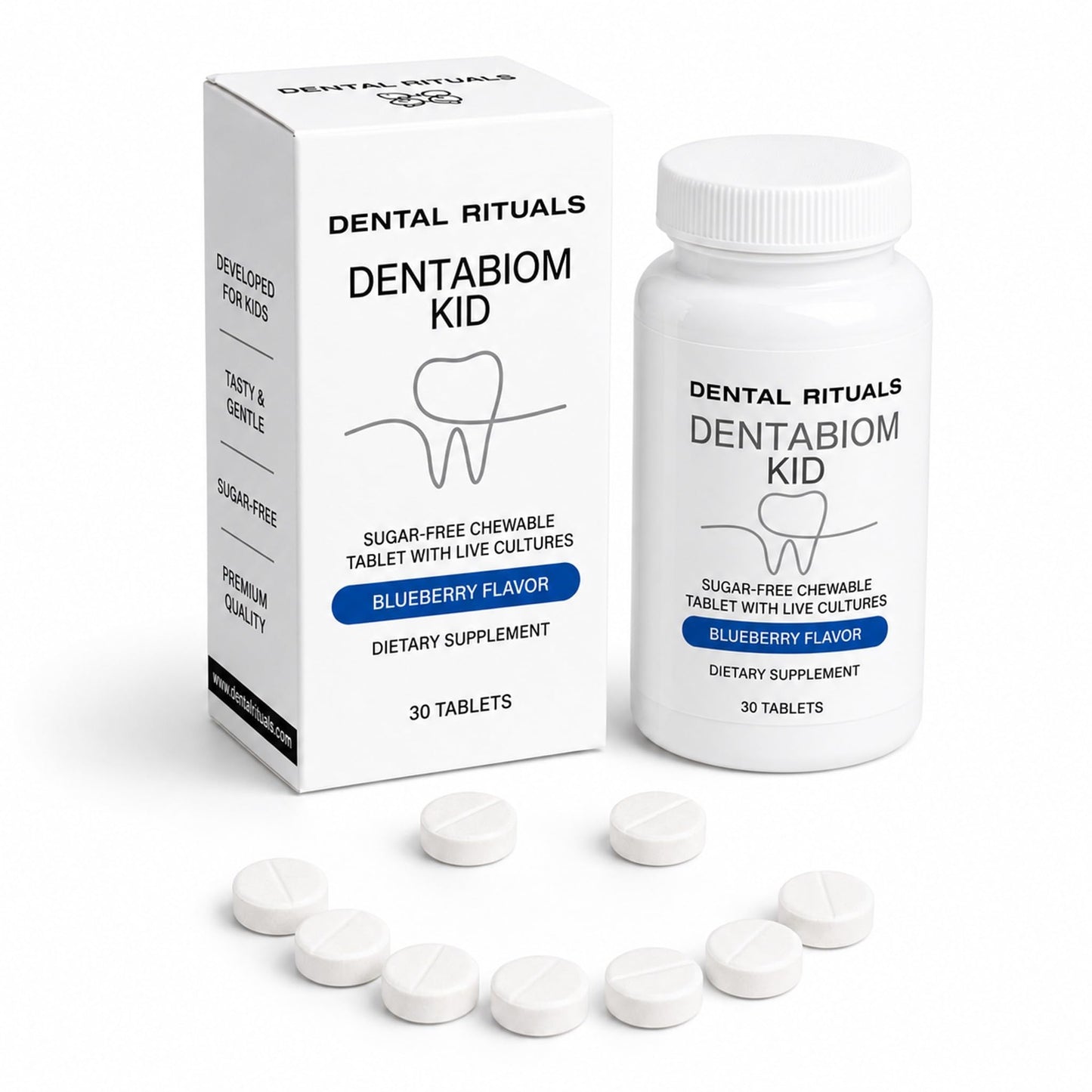 Dental Rituals Kids Oral Probiotic 6 Live Cultures, Sugar-Free, 1 Tablet