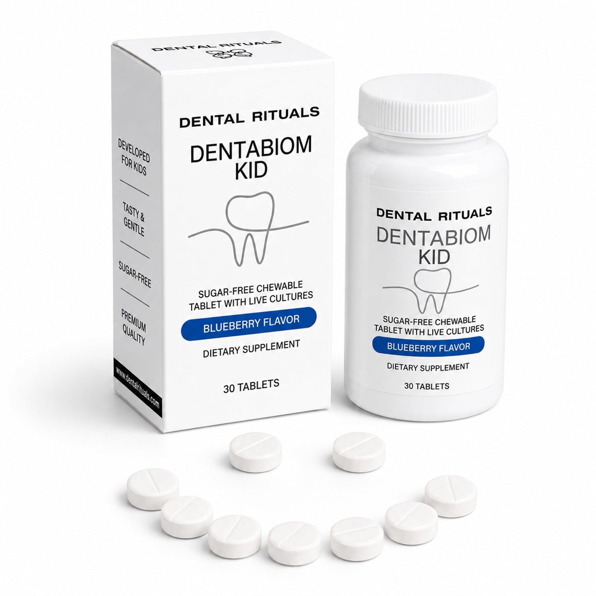 Dental Rituals Kids Oral Probiotic 6 Live Cultures, Sugar-Free, 1 Tablet