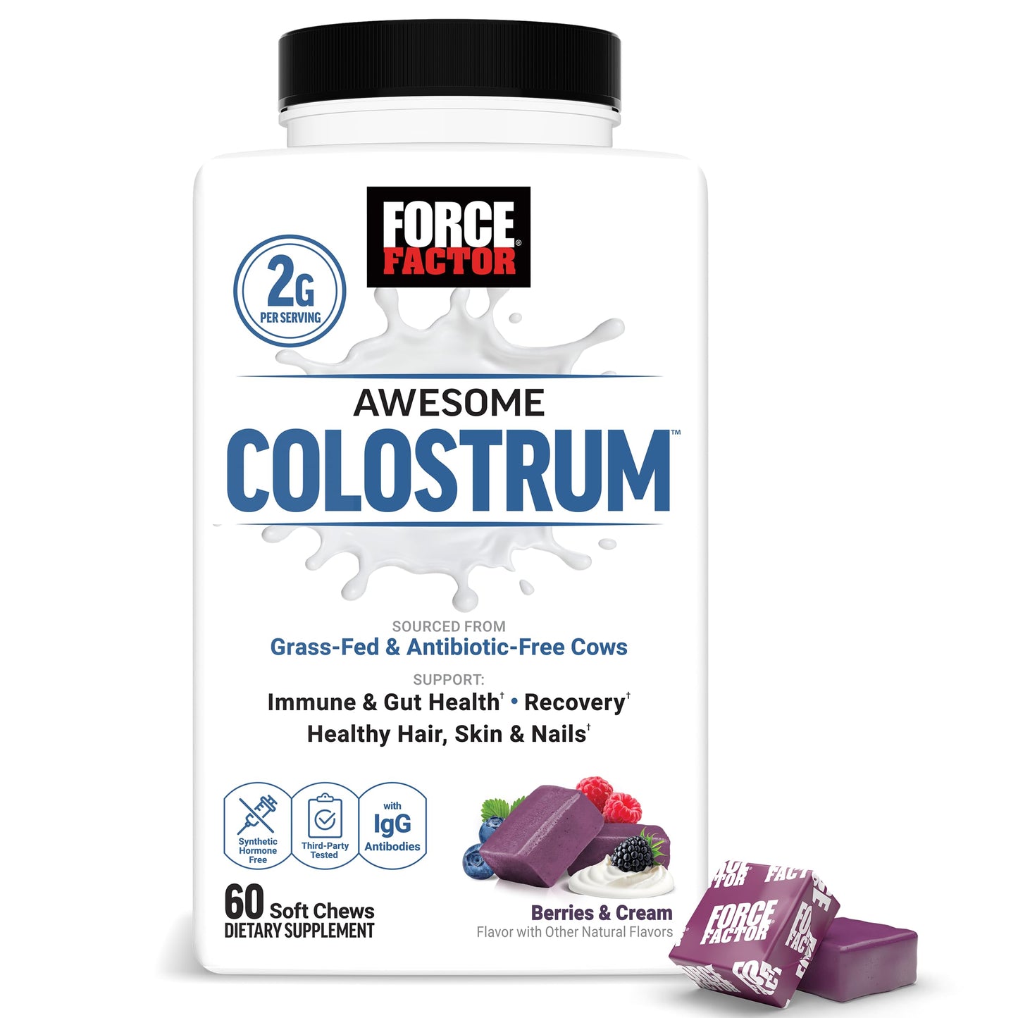 Force Factor Awesome Colostrum Chewable 60