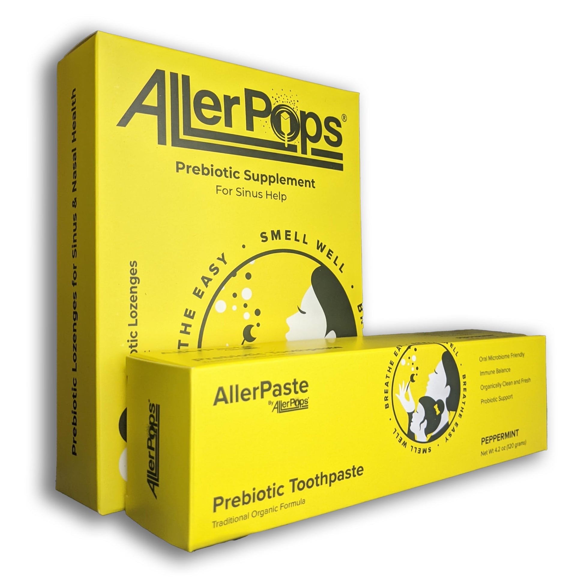 AllerPops Starter Kit Gummy Lozenges, 12 Gummies, AllerPaste Prebiotic Toothpaste, 1 Kit