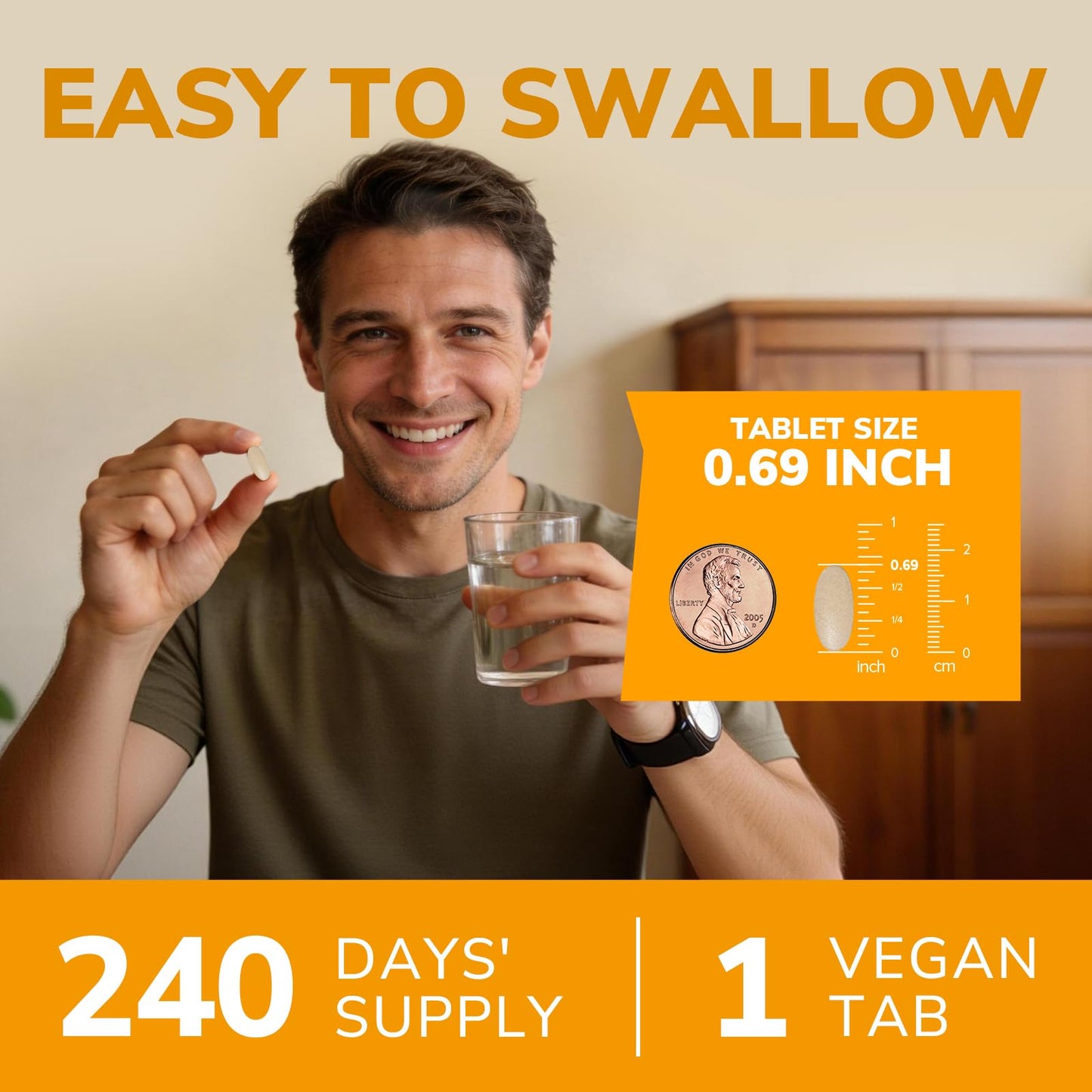 Vitalibre Vitamin C 1000mg Tablet, 240 Count