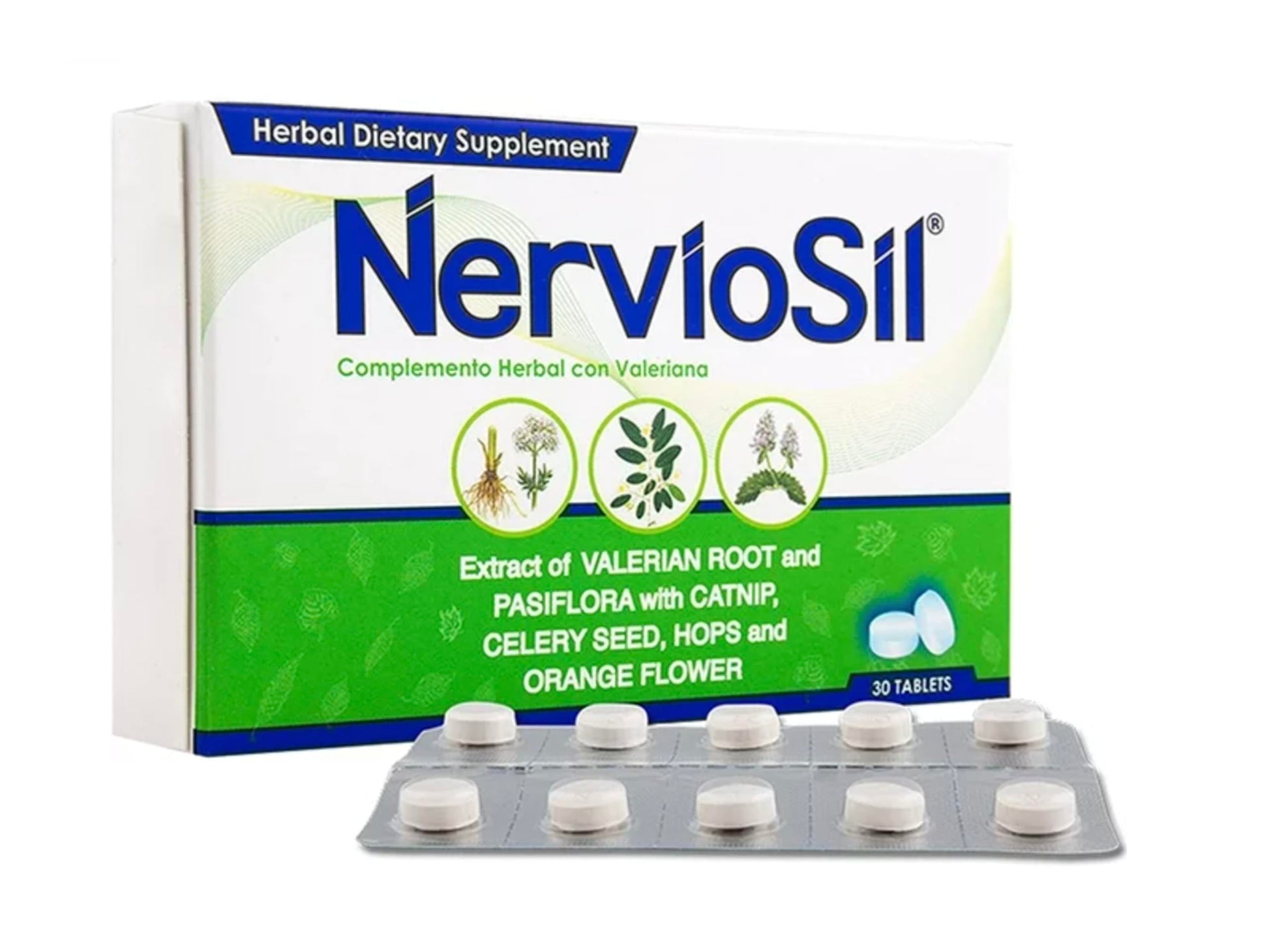 NervioSil Herbal Supplement Tablet 30 Count
