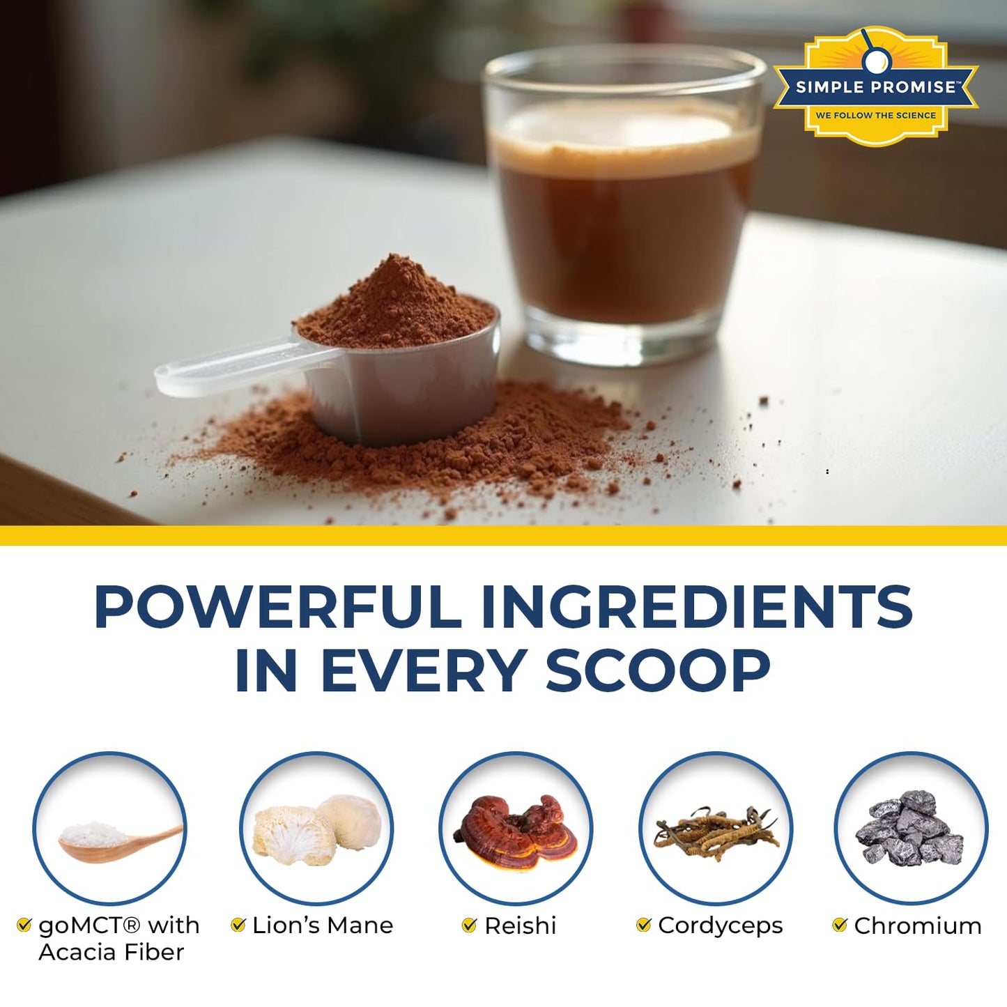 Simple Promise SlimBliss MCT Oil Powder Coffee Creamer, Sugar Free, Powder, 6.45 Ounce
