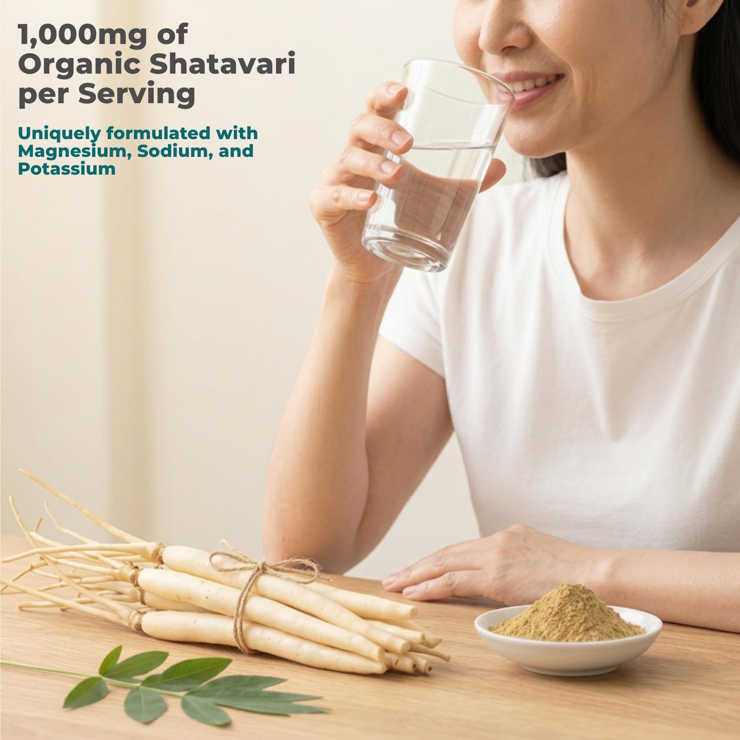 Eleva Nutrition Organic Shatavari Root Capsules, 120 Count