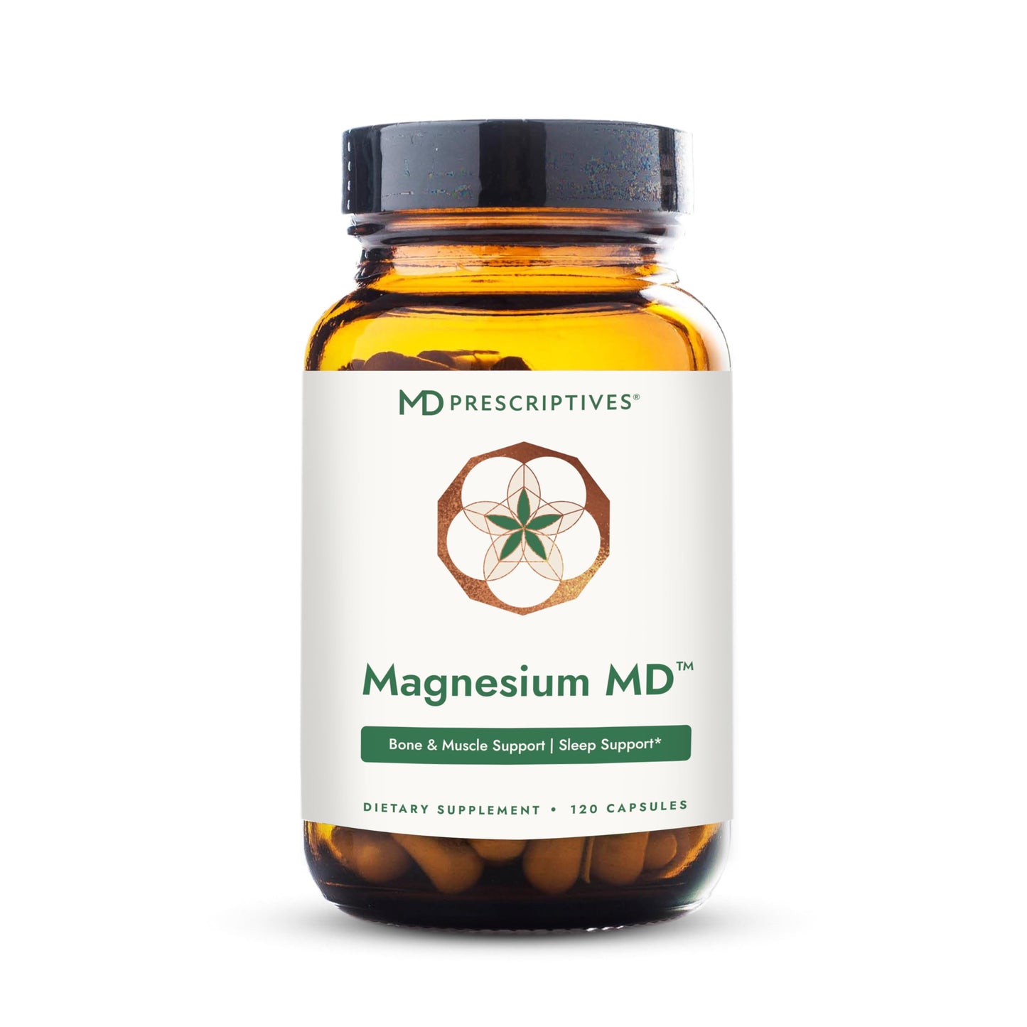 MD Prescriptives Magnesium MD - Highly Absorbable Dietary Magnesium Supplement with Glycinate & Acetyl Taurinate Capsules, 120 Capsules