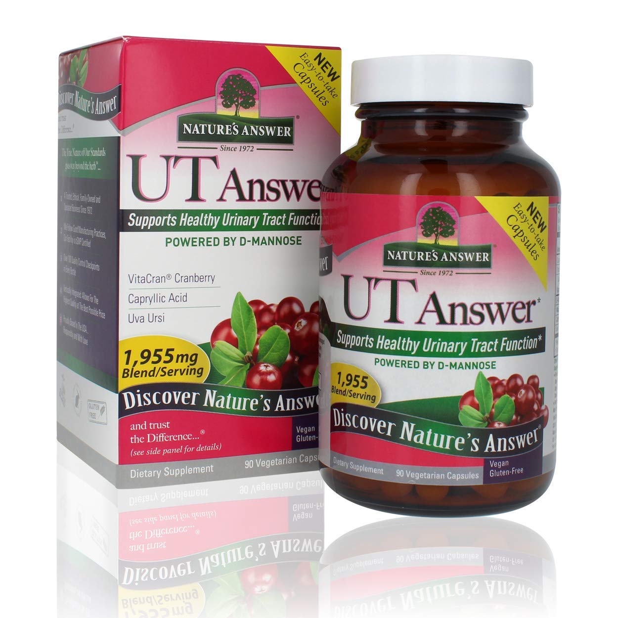 Nature's Answer Urinary Tract Health Cranberry Flavor Dietary Supplement Capsules, 90 Capsules