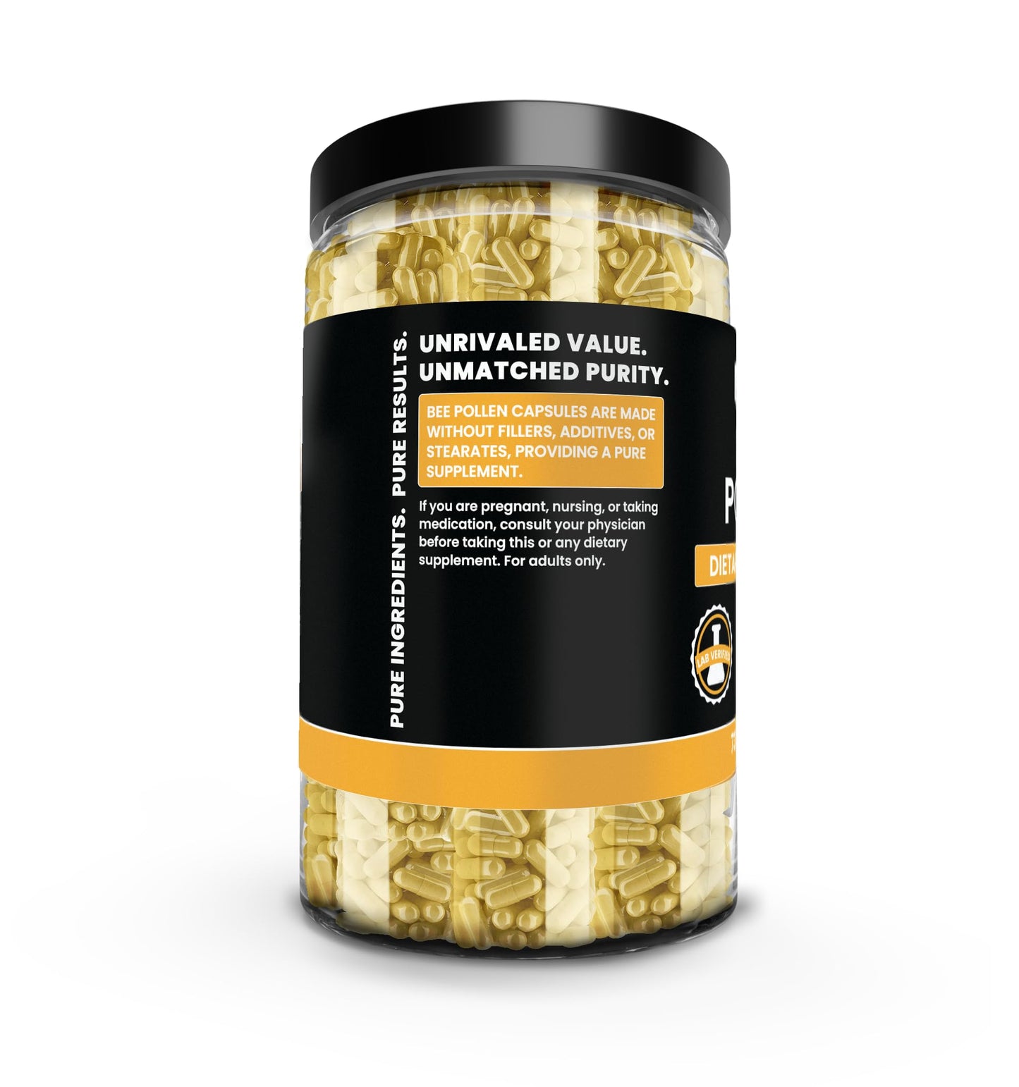 PURE ORIGINAL INGREDIENTS Bee Pollen Capsules 365