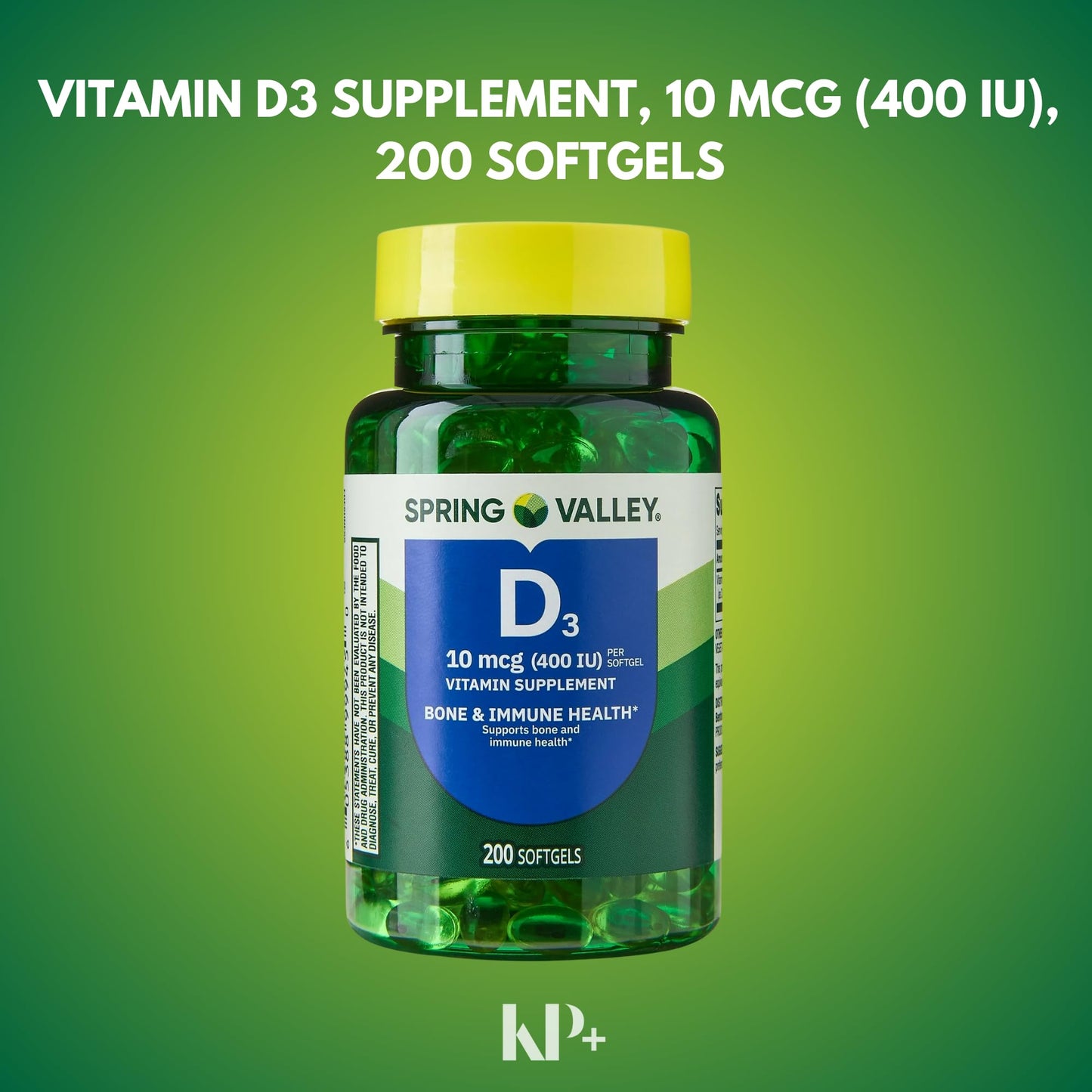 Generic Vitamin D3 Softgels 200 Count