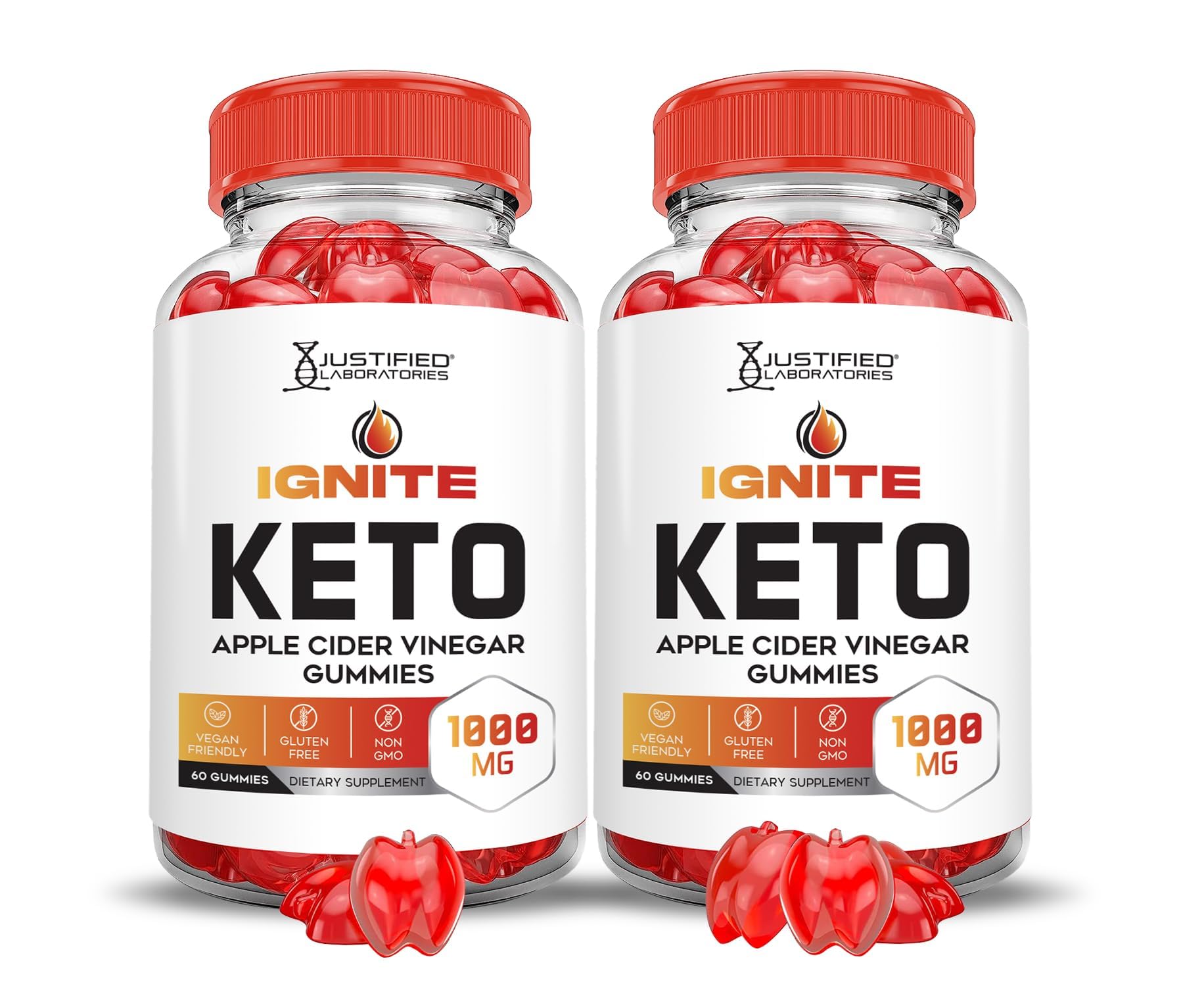 Justified Laboratories Ignite Keto ACV Gummies 120 Gummies
