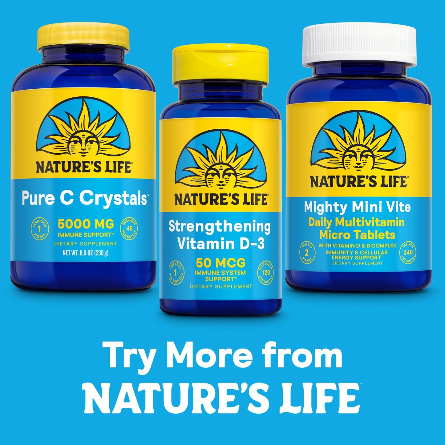 Nature's Life Pure Vitamin C Crystals Powder, 8 oz
