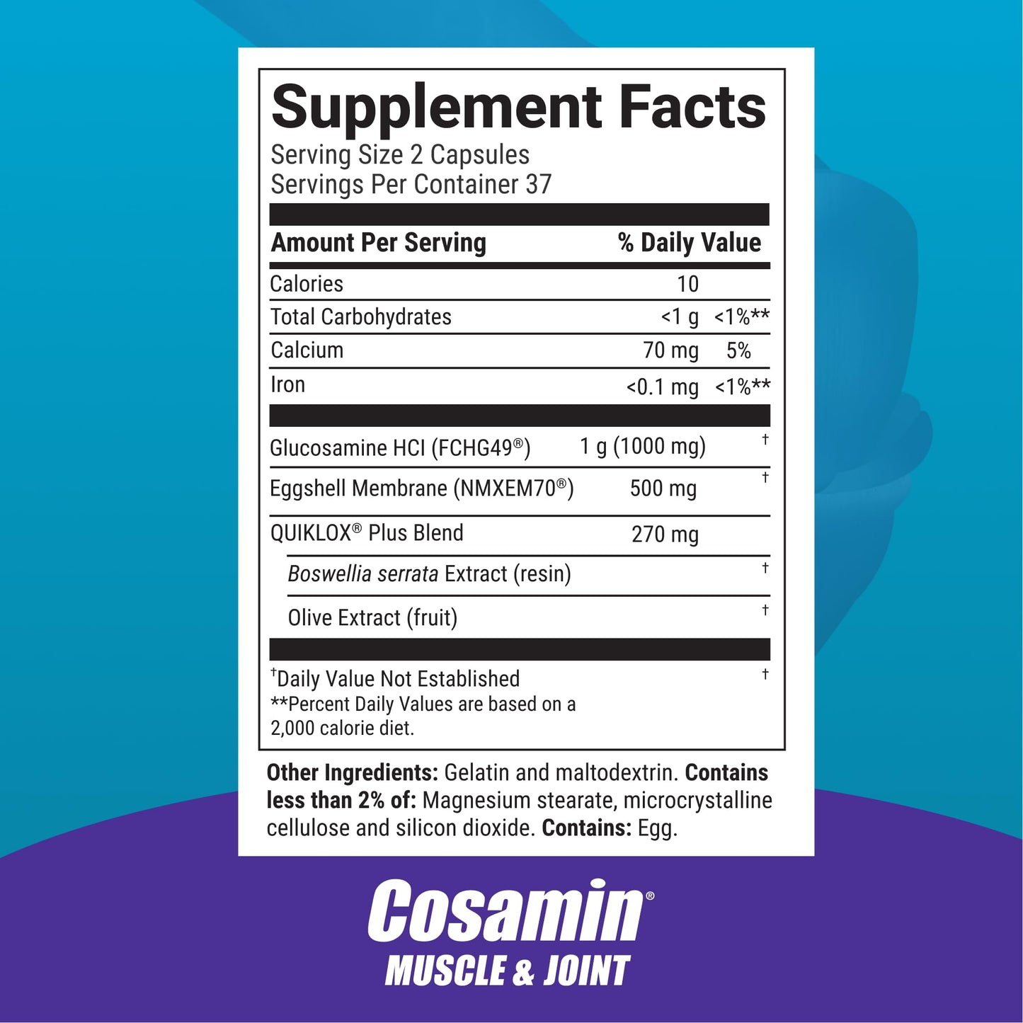 Cosamin Muscle & Joint Health Supplement, 74 Capsules