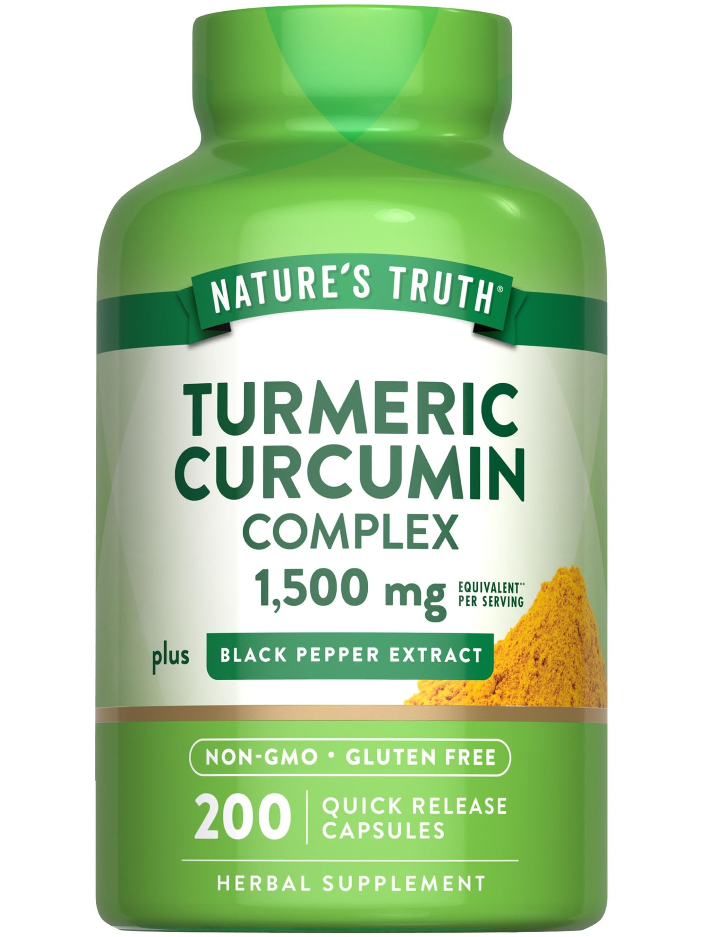 Nature's Truth Turmeric Curcumin Complex Capsules, 200