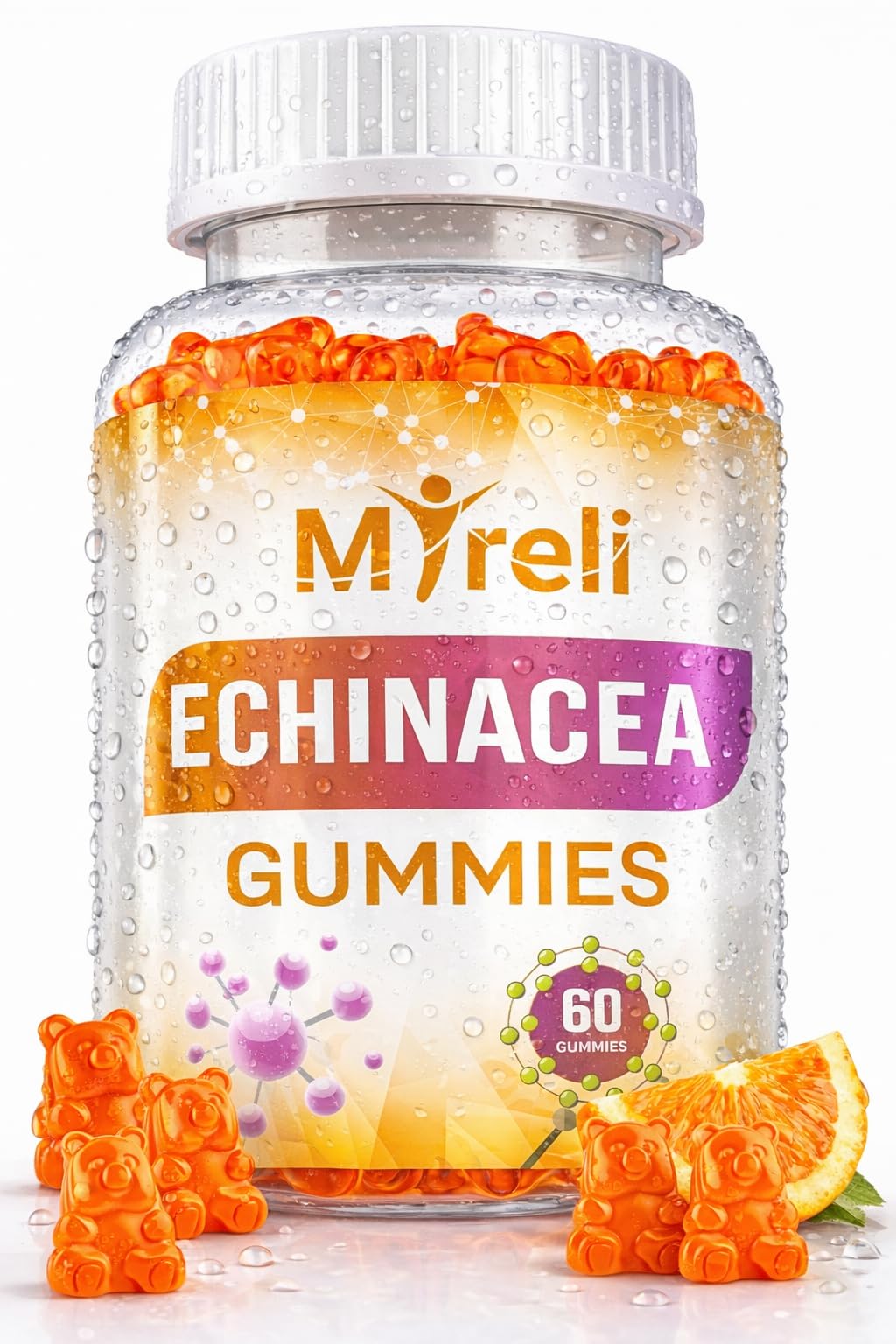 MYRELI Echinacea 1000mg Gummies, 60 Count