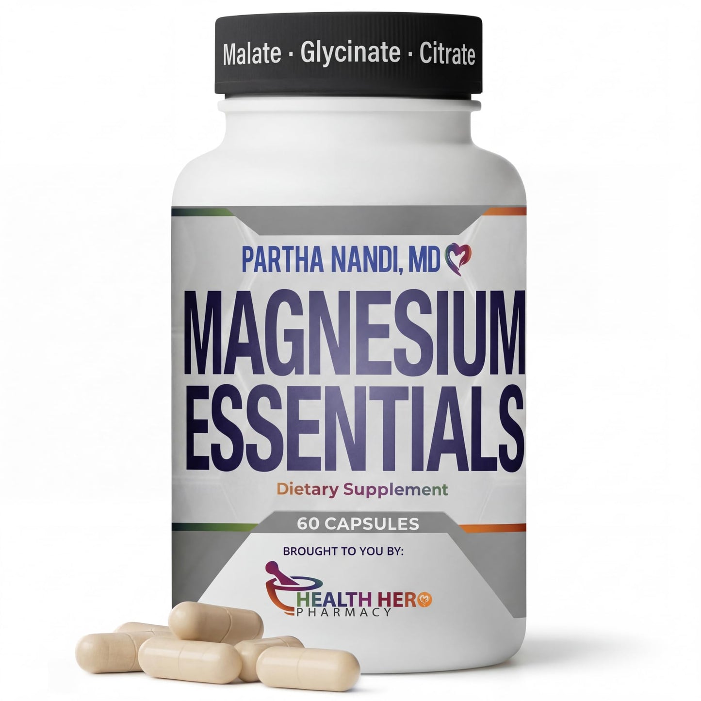 Partha Nandi, MD Magnesium Glycinate Citrate & Malate Complex 235 mg Capsules 60 Count
