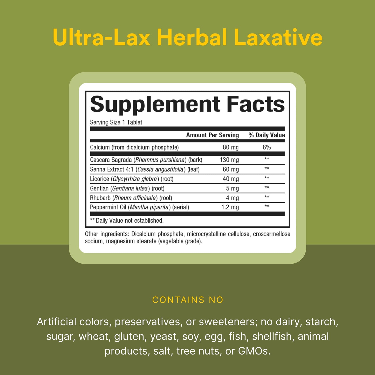 Natural Factors Ultra-Lax Herbal Formula 90 Tablets