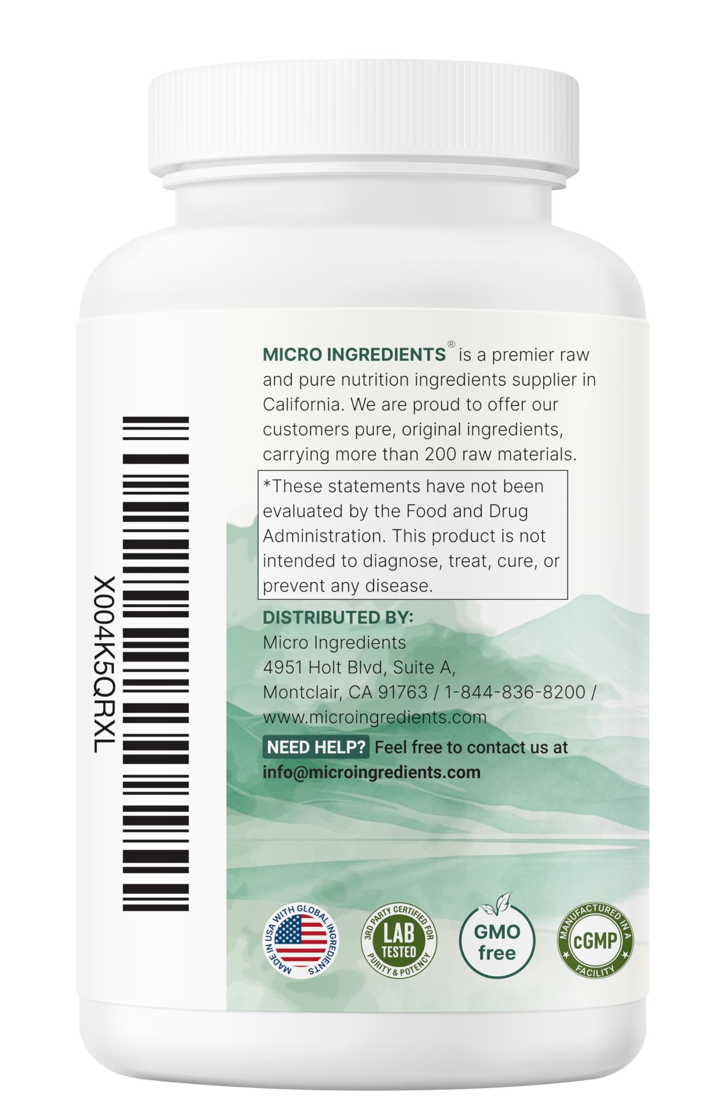 Micro Ingredients Lithium Orotate 10mg Capsule, 240 Capsules