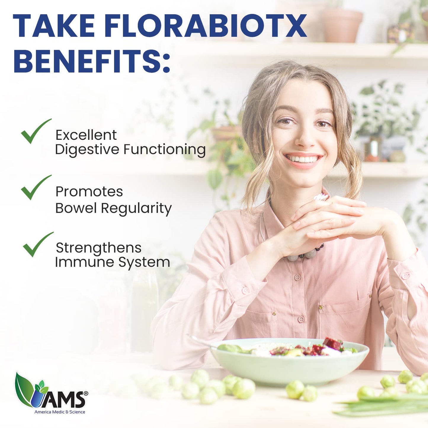 America Medic & Science Florabiotix Probiotic Capsule, 50 Count