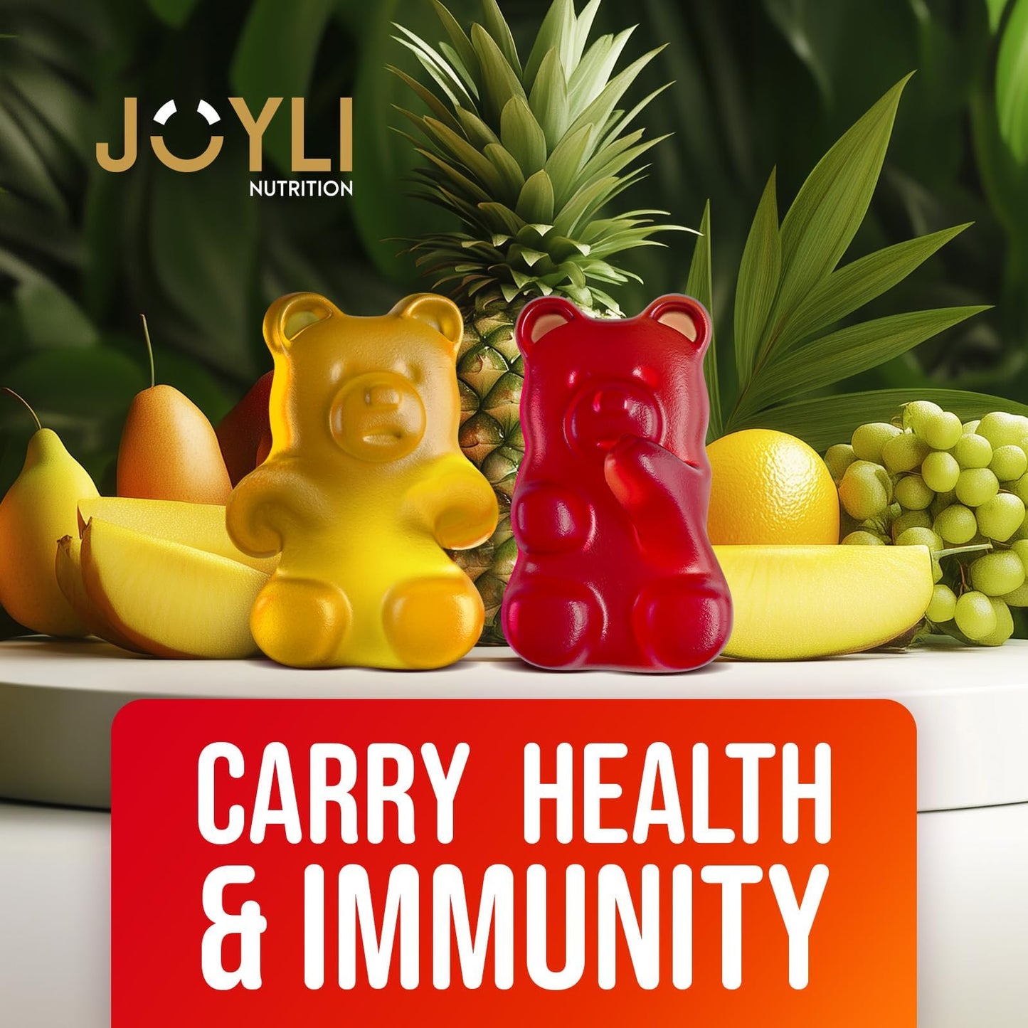 JOYLI Nutrition Quercetin & Superfruit Gummies Bundle, 120 Gummies