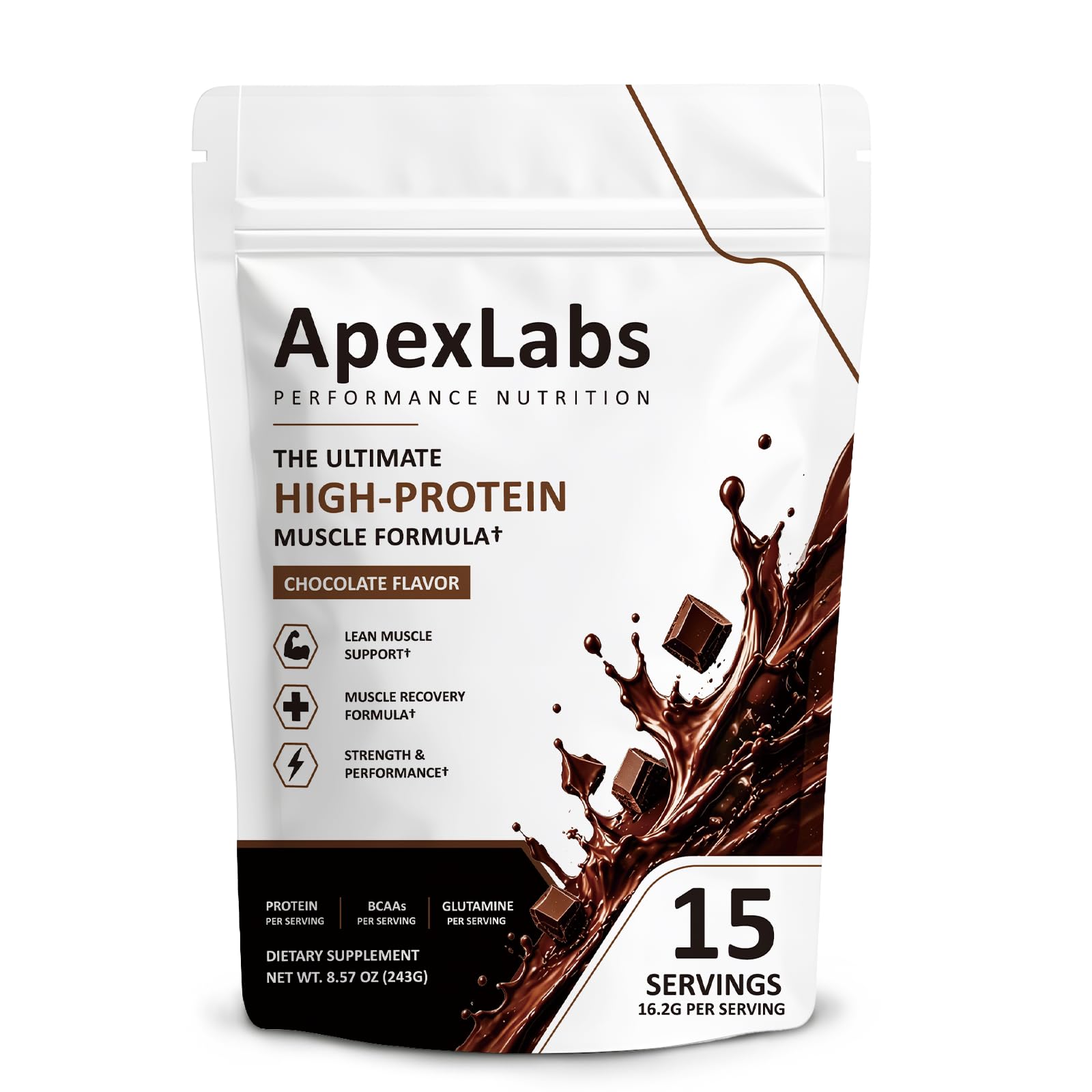 Fuxvao Apex Labs Muscle Powder Chocolate Powder, 16