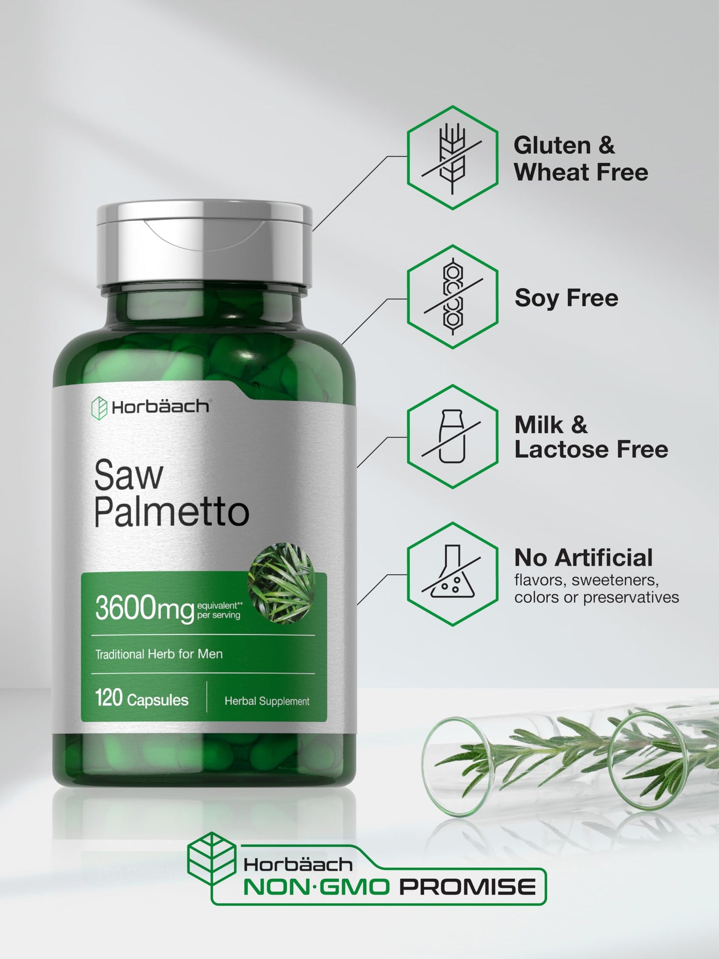 Horbäach Saw Palmetto Extract Capsules 120