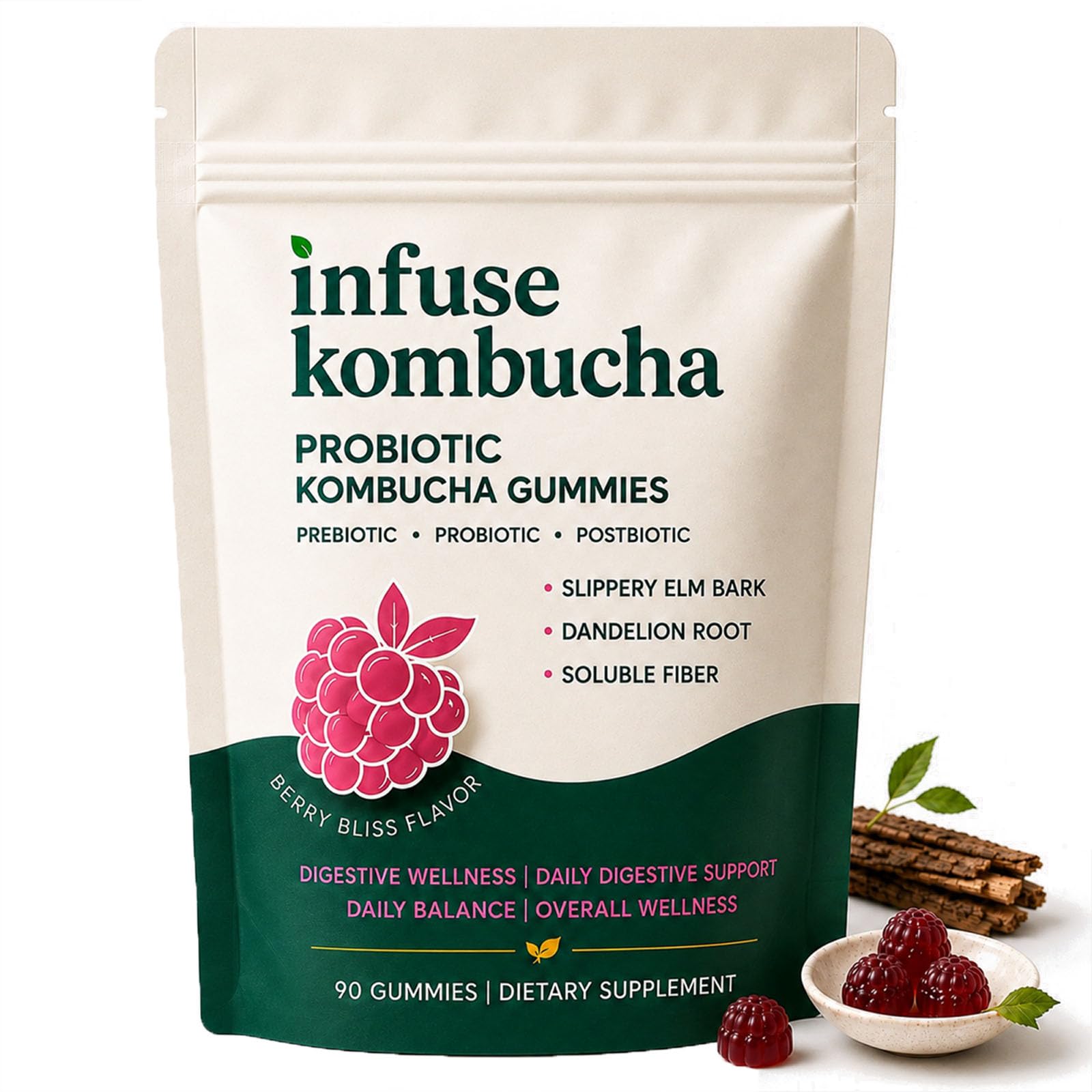 Pillow Daddy Infuse Probiotic Kombucha Gummies Gummy 1