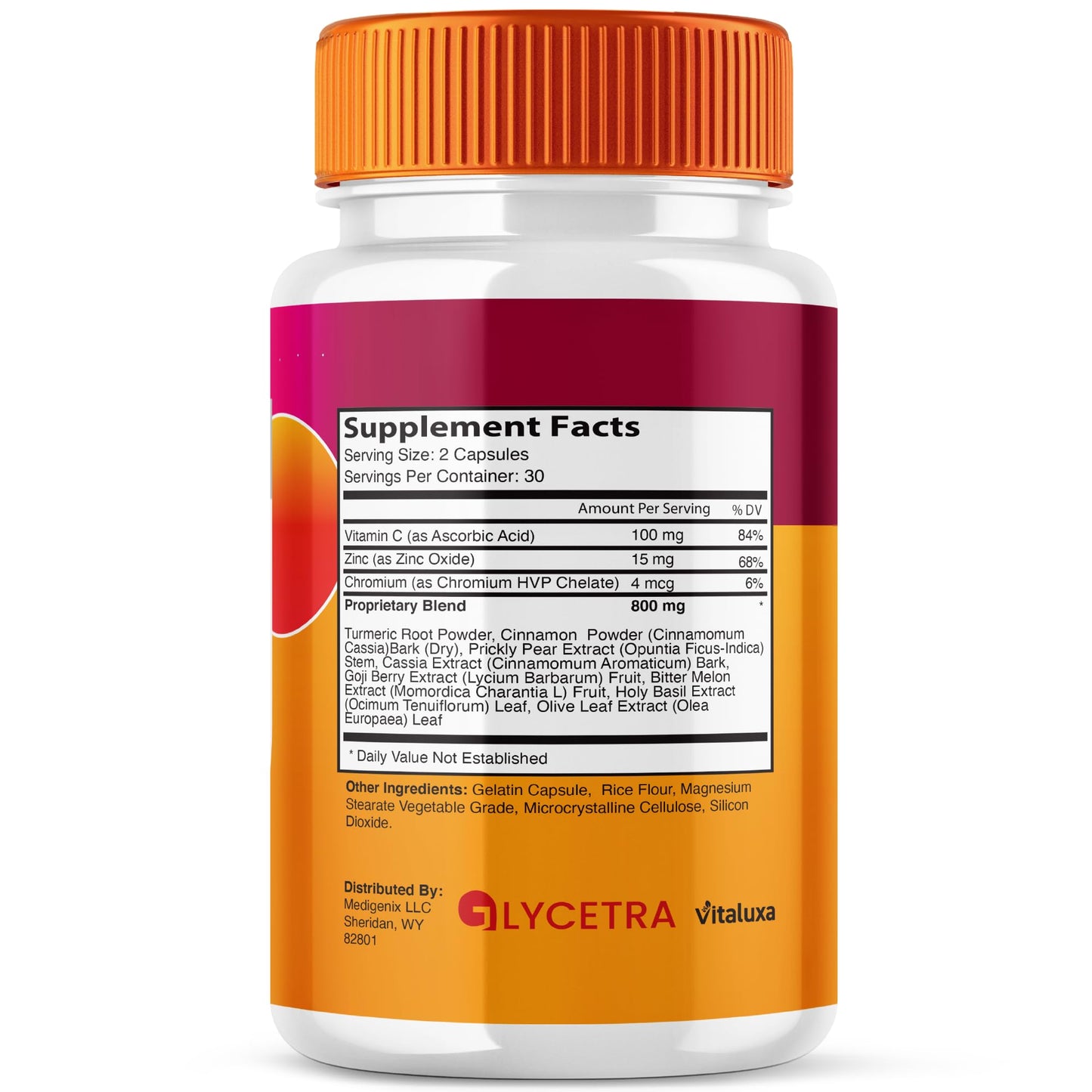 Vitaluxa Glycetra Capsules 180 Count