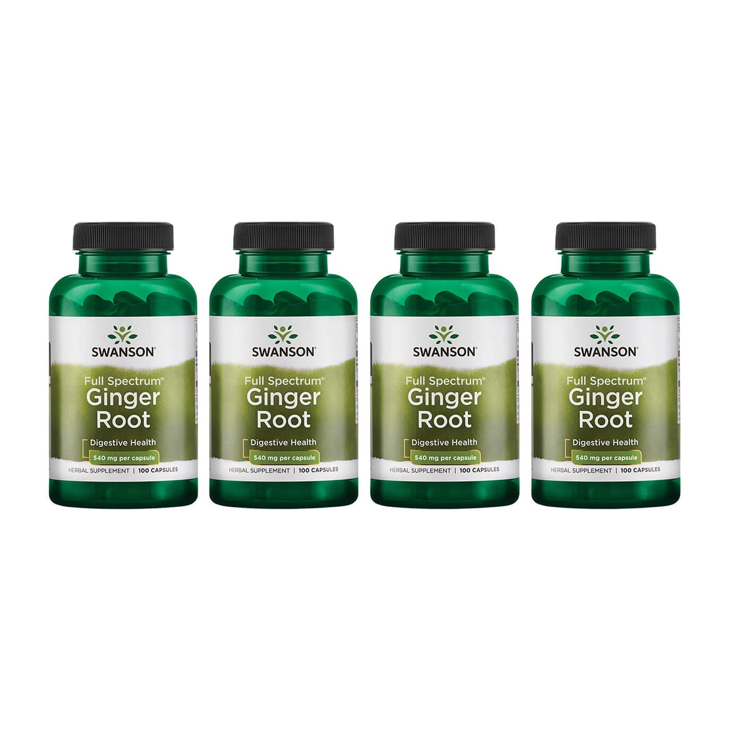 Swanson Premium Brand Full Spectrum Ginger Root 540 mg Capsules 400