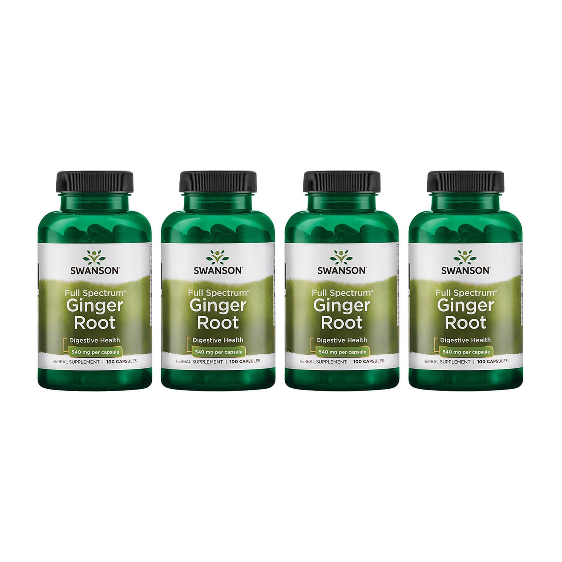 Swanson Premium Brand Full Spectrum Ginger Root 540 mg Capsules 400