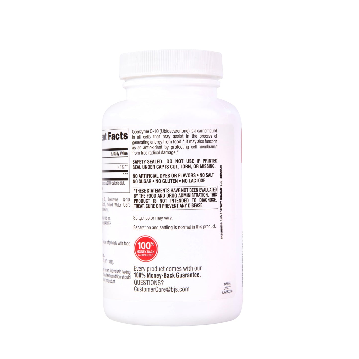Berkley Jensen CoQ10 Softgels, 140 Count