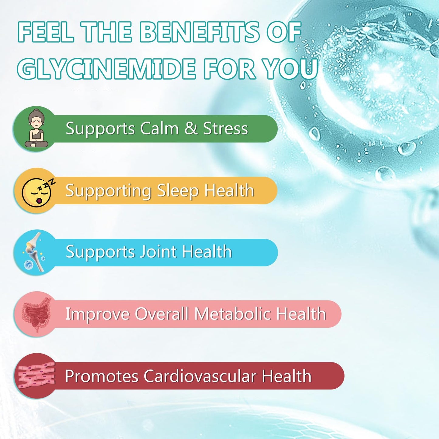 CANLIST Magnesium Glycinate Capsules 450mg, 90 Count
