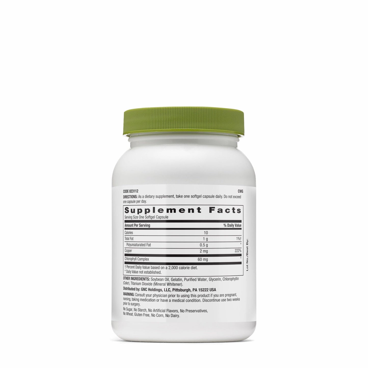 GNC Superfoods Triple Chlorophyll Softgels, 90 Softgels