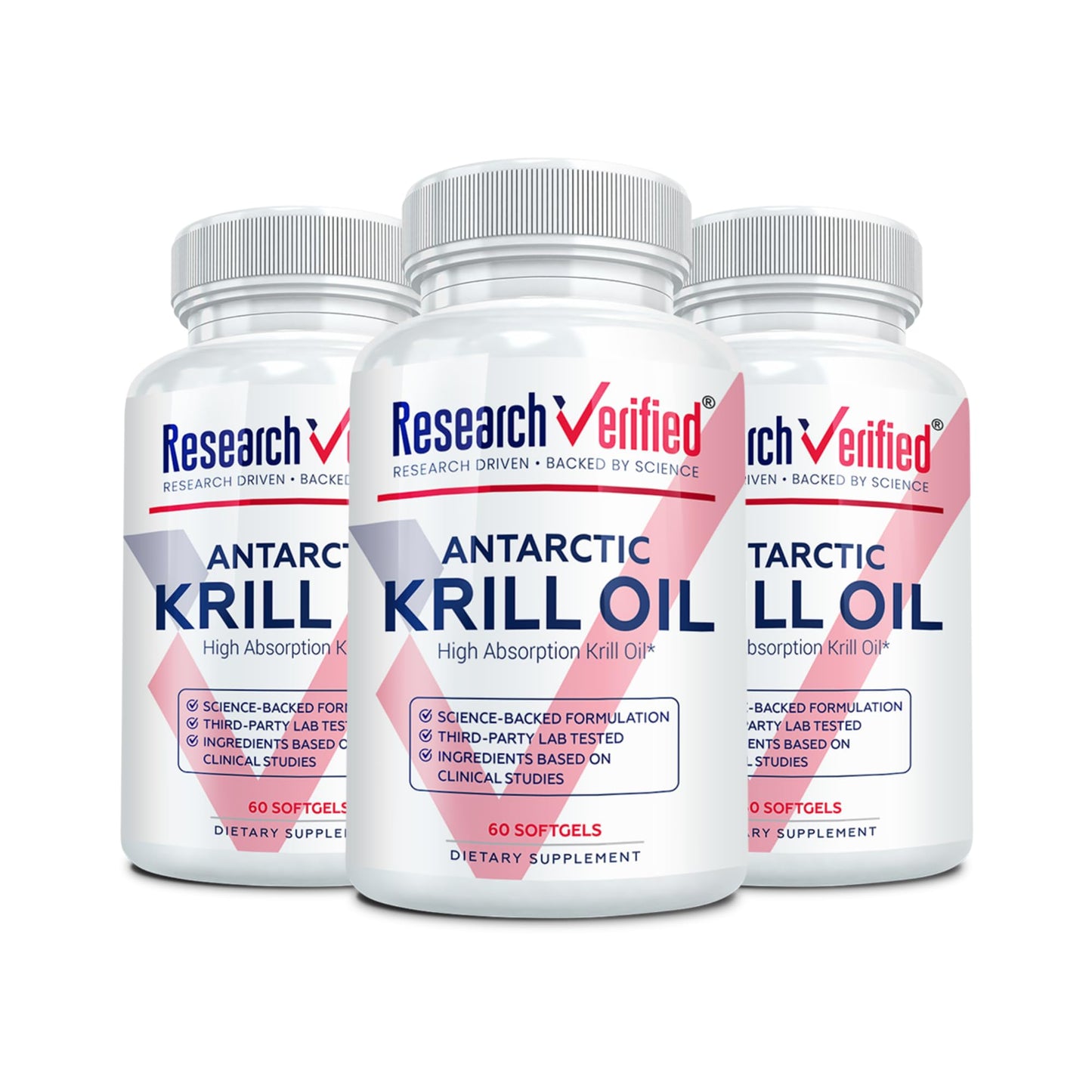 Research Verified Antarctic Krill Oil 2000mg Softgels 180