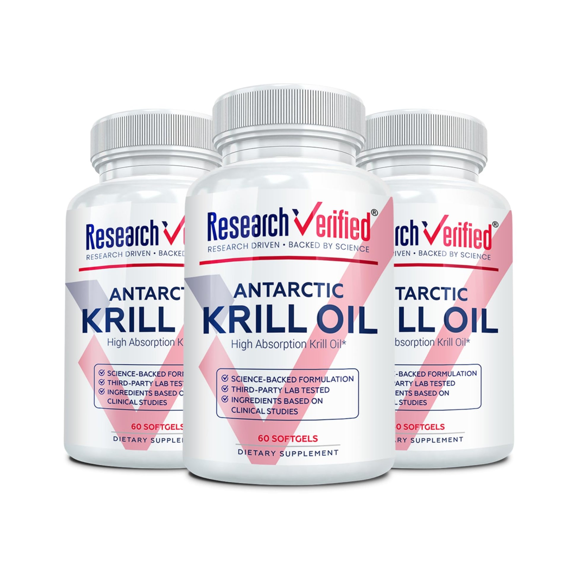 Research Verified Antarctic Krill Oil 2000mg Softgels 180
