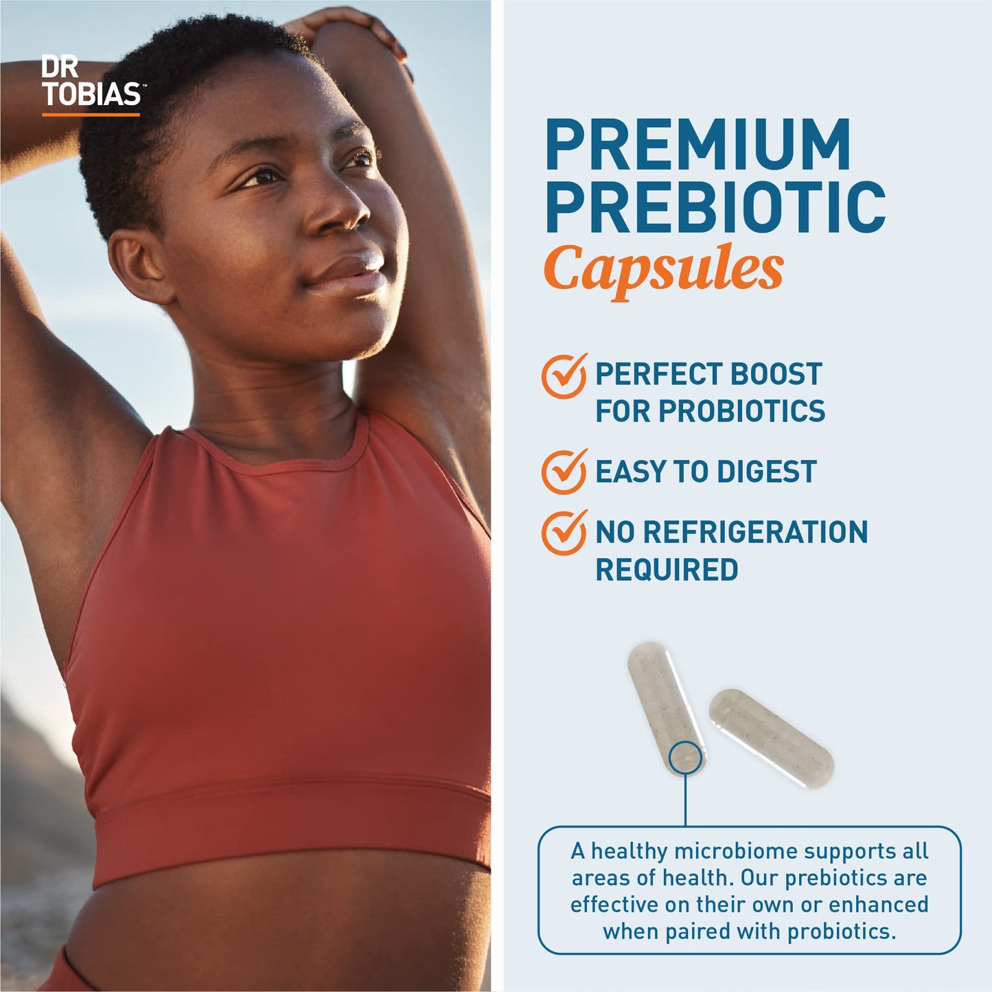 Dr. Tobias Probiotics 30 Billion & Prebiotics Supporting Digestion & Gut Health Capsule, 1