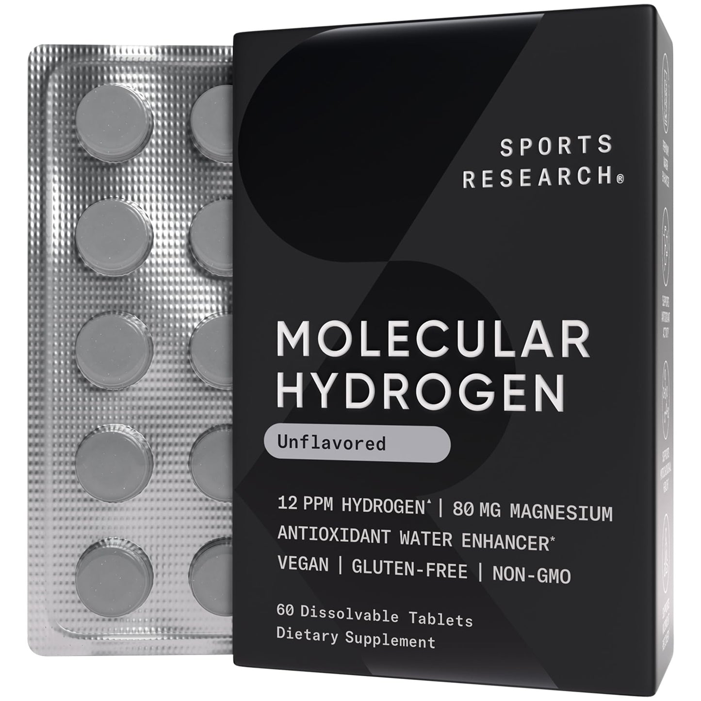 Sports Research Molecular Hydrogen Water 60 Tablets