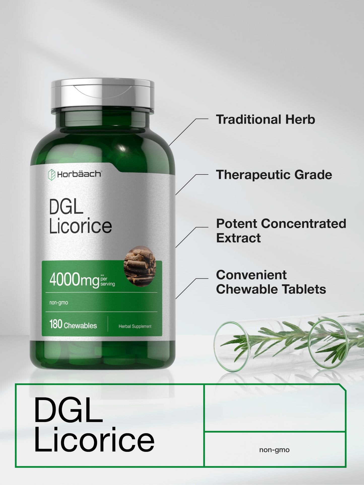 Horbäach DGL Licorice Supplement Chewable Tablets 180