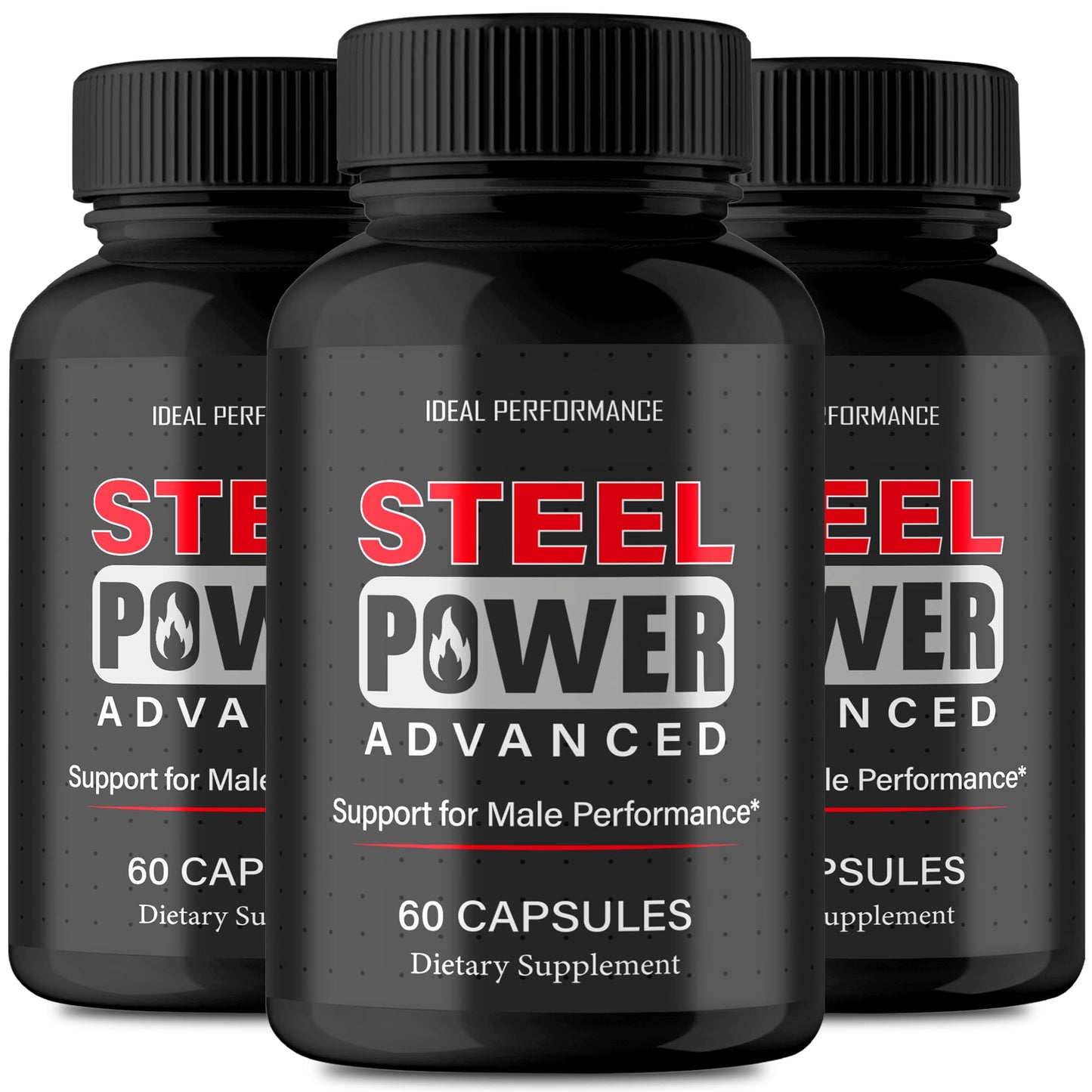 IDEAL PERFORMANCE Steel Power for Men Capsules, 180 Capsules