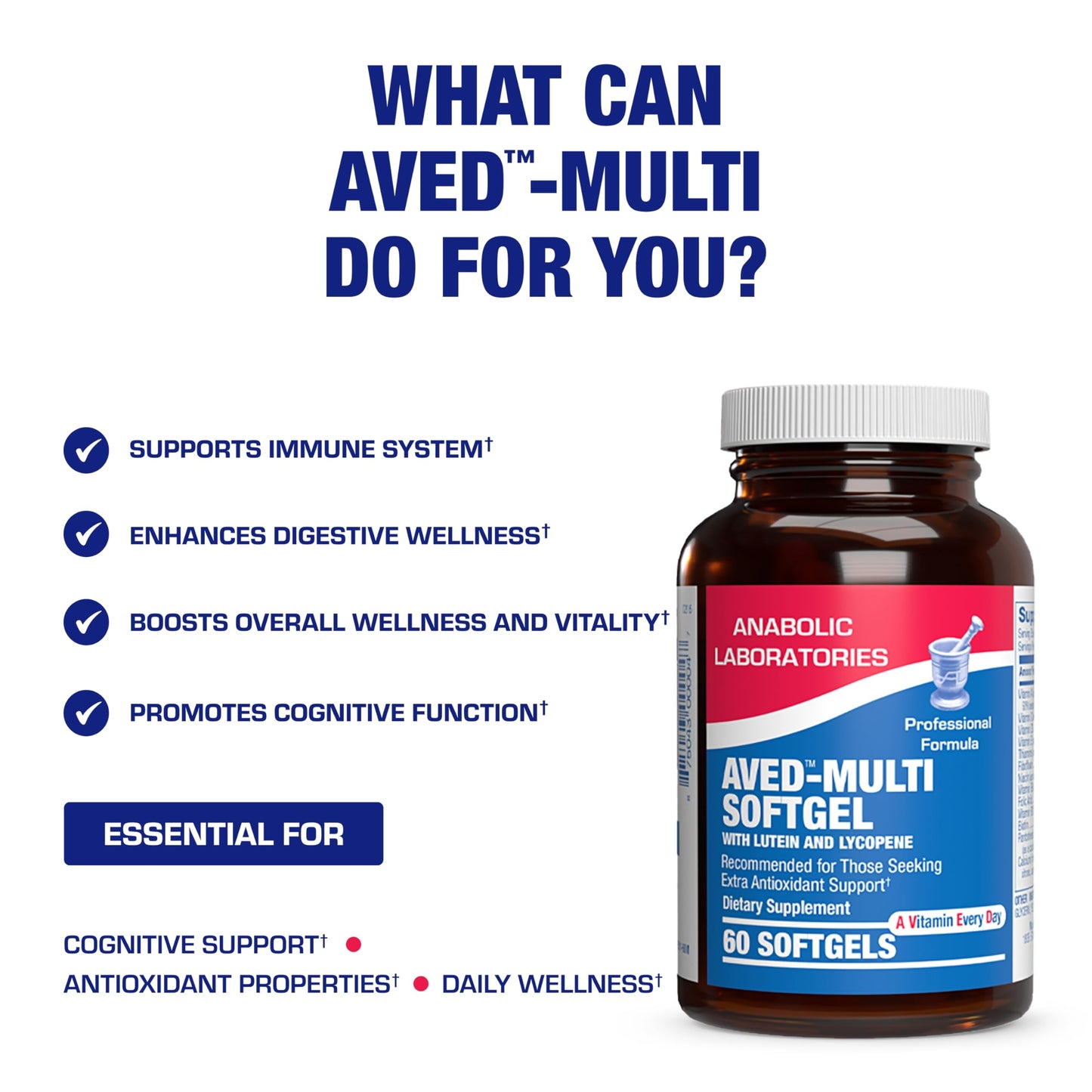 Anabolic Laboratories 30-in-1 Adult Multivitamin With Iron Softgels, 60 Count