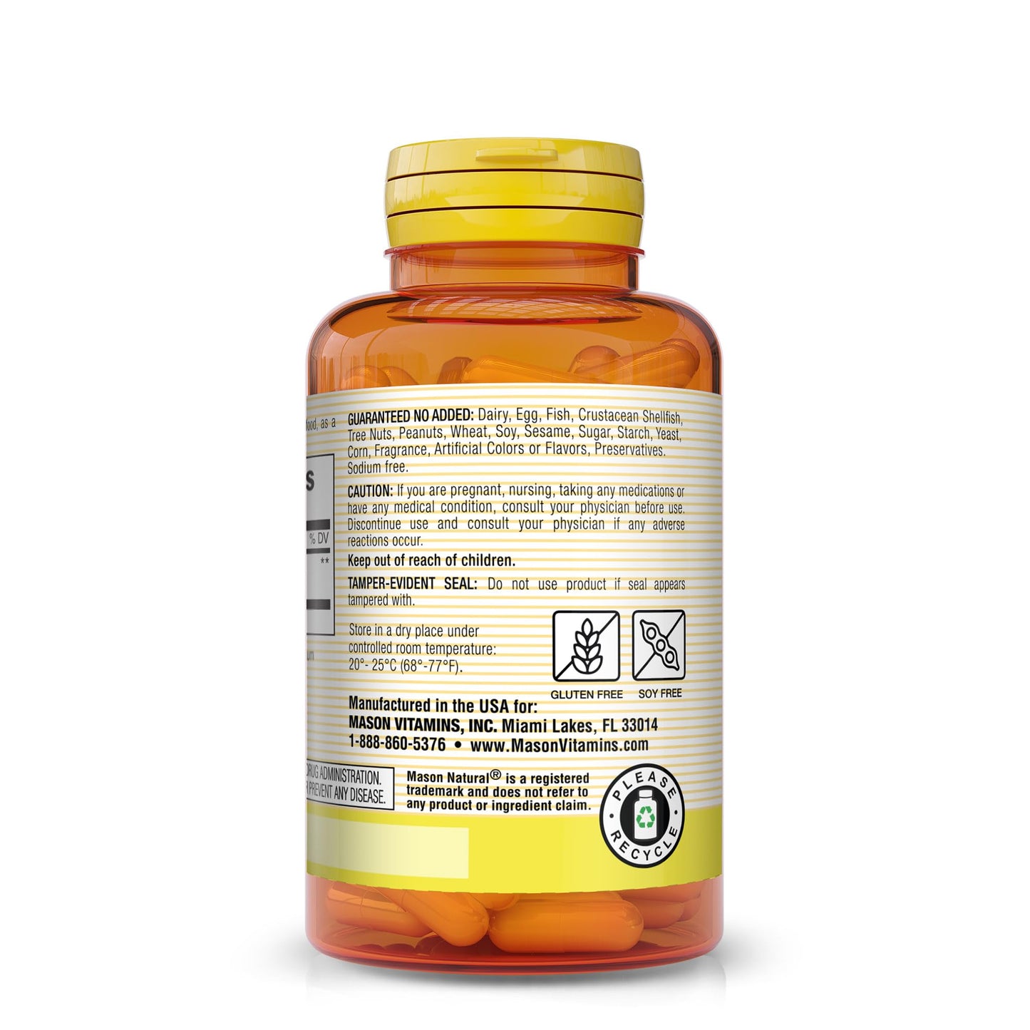 MASON NATURAL Milk Thistle 500 mg Capsules, 60 Count