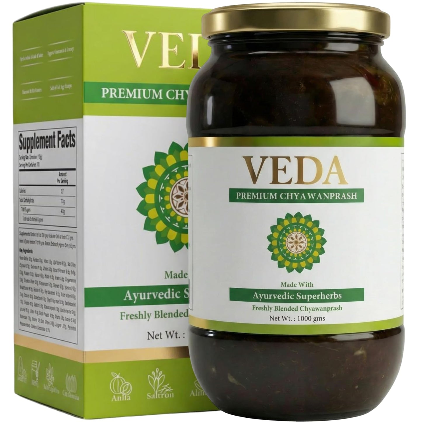 VEDA Premium Chyawanprash (Sugar Free) Softgel 35.2 Ounce