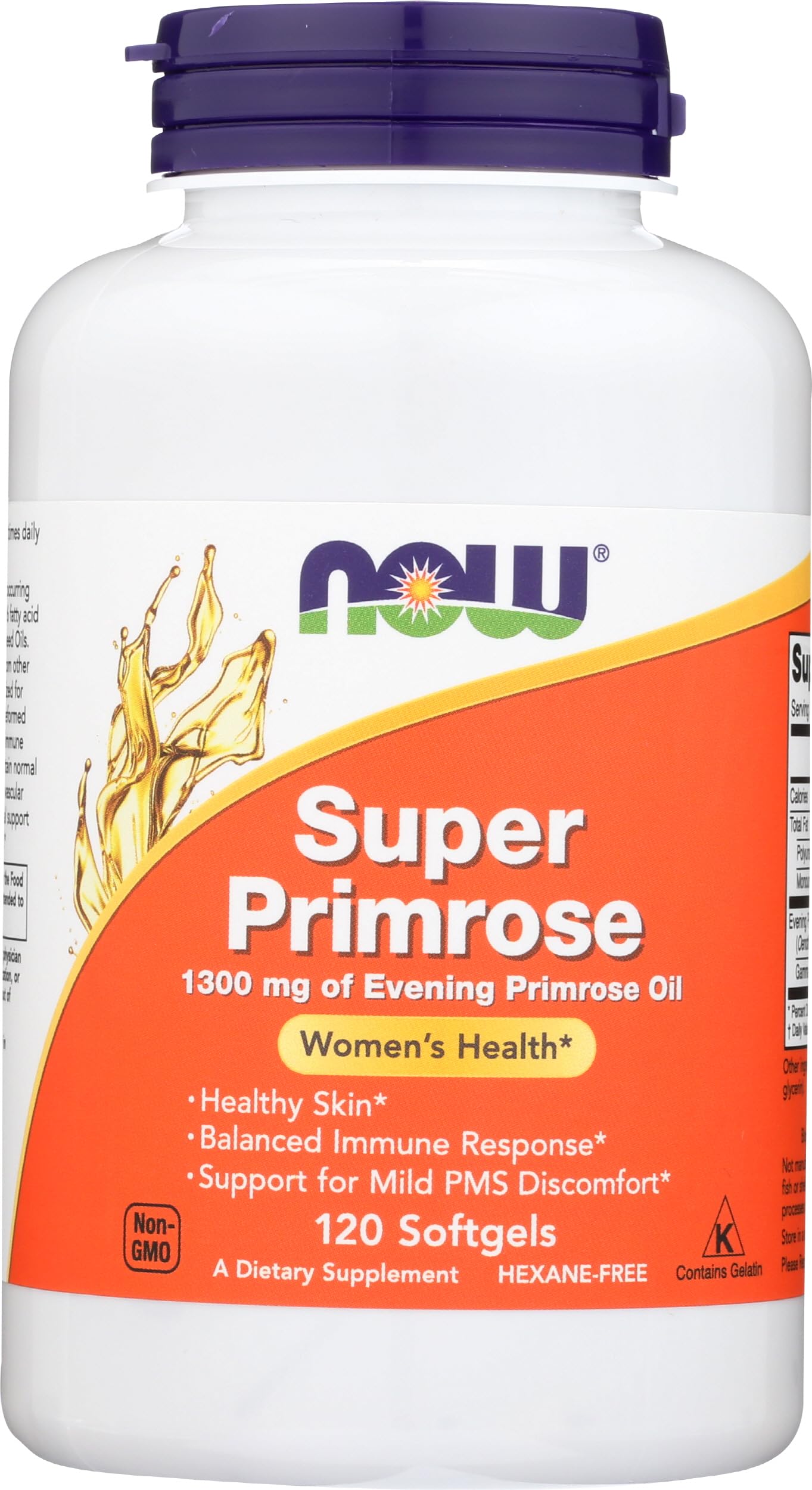 NOW Foods Super Primrose 1300mg Softgels, 120 Softgels