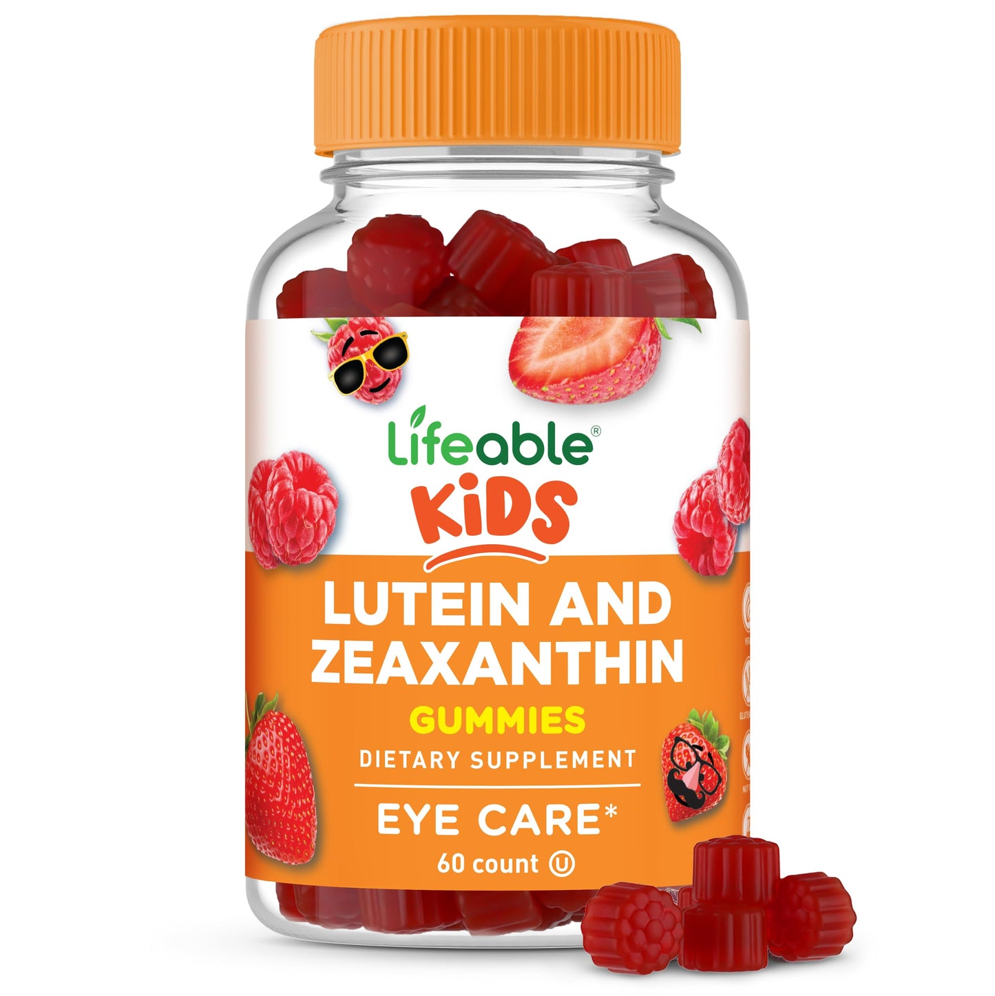 Lifeable Lutein and Zeaxanthin Gummies 60 Count