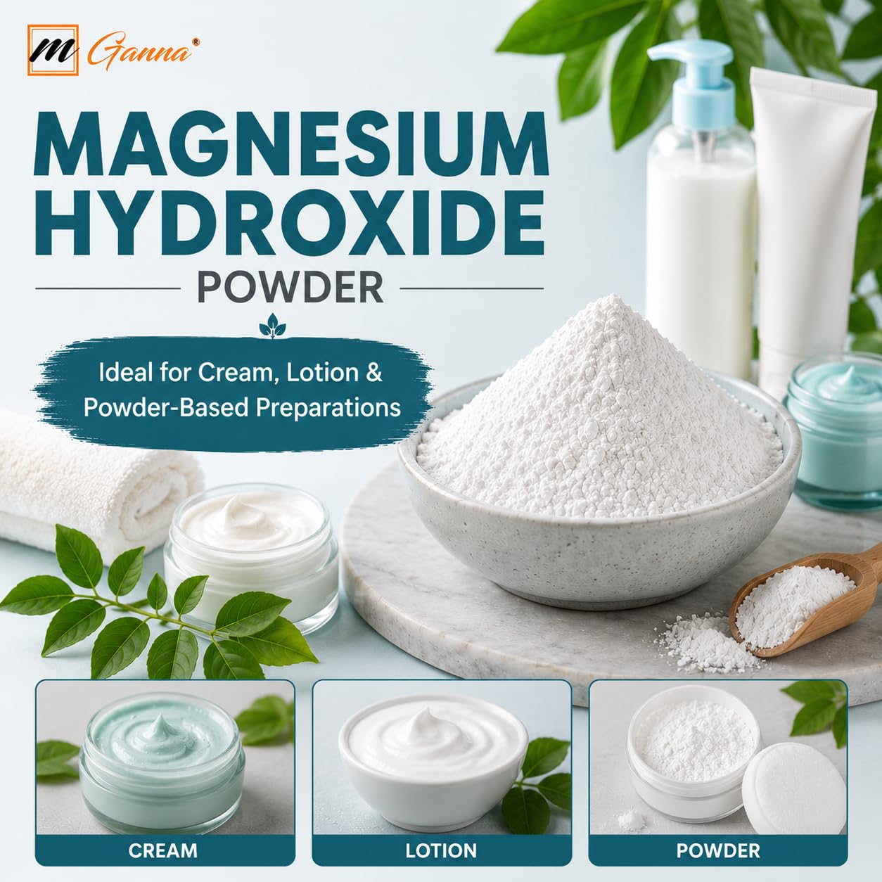 mGanna Magnesium Hydroxide Powder 16 Ounce