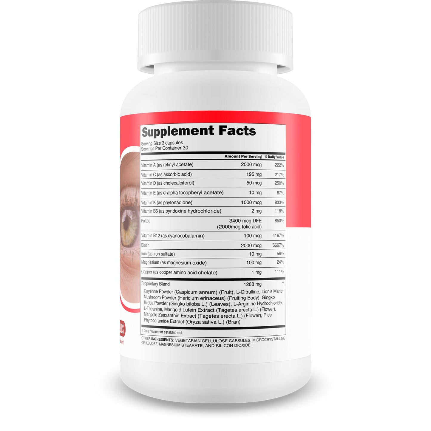 True You Health Red Root Hack Vision Supplement Capsule 90 Count