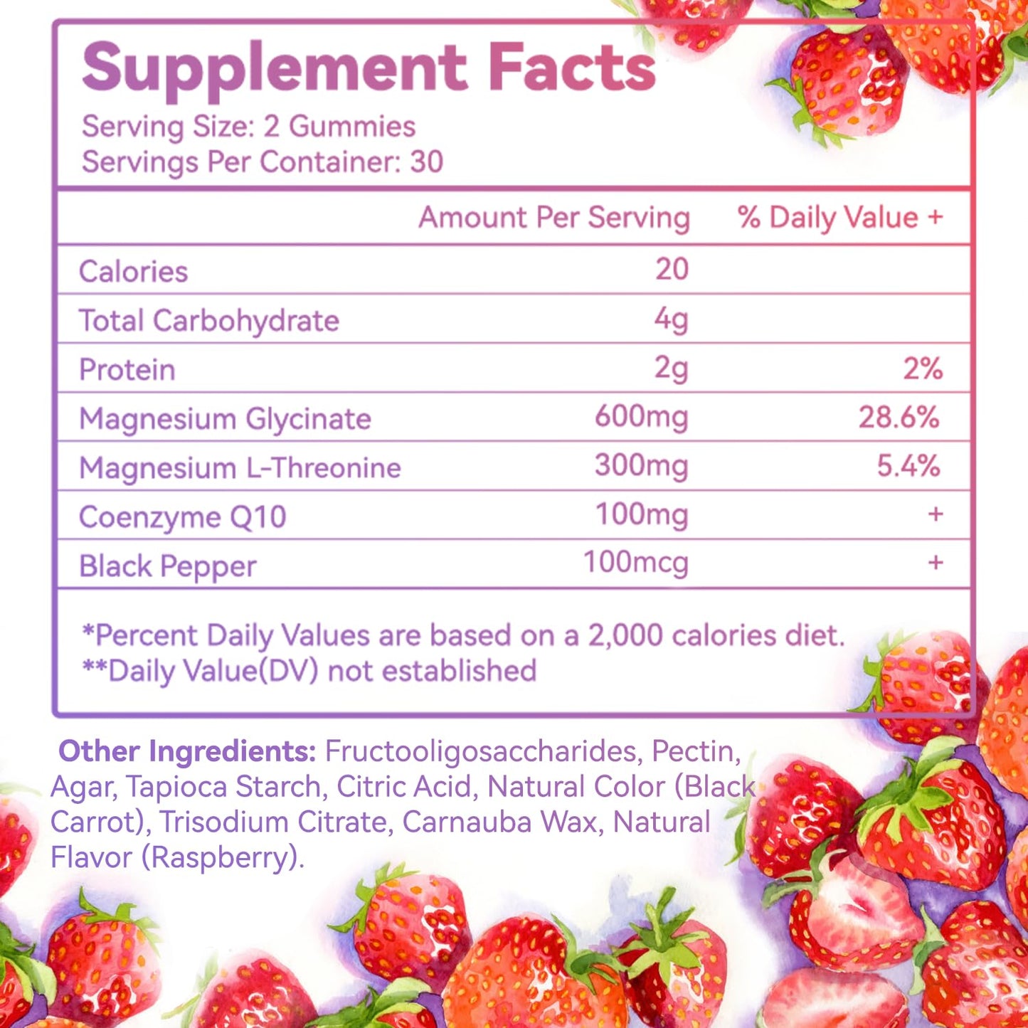 SmildeHeal Magnesium Glycinate Gummies 600mg, 120 Gummies