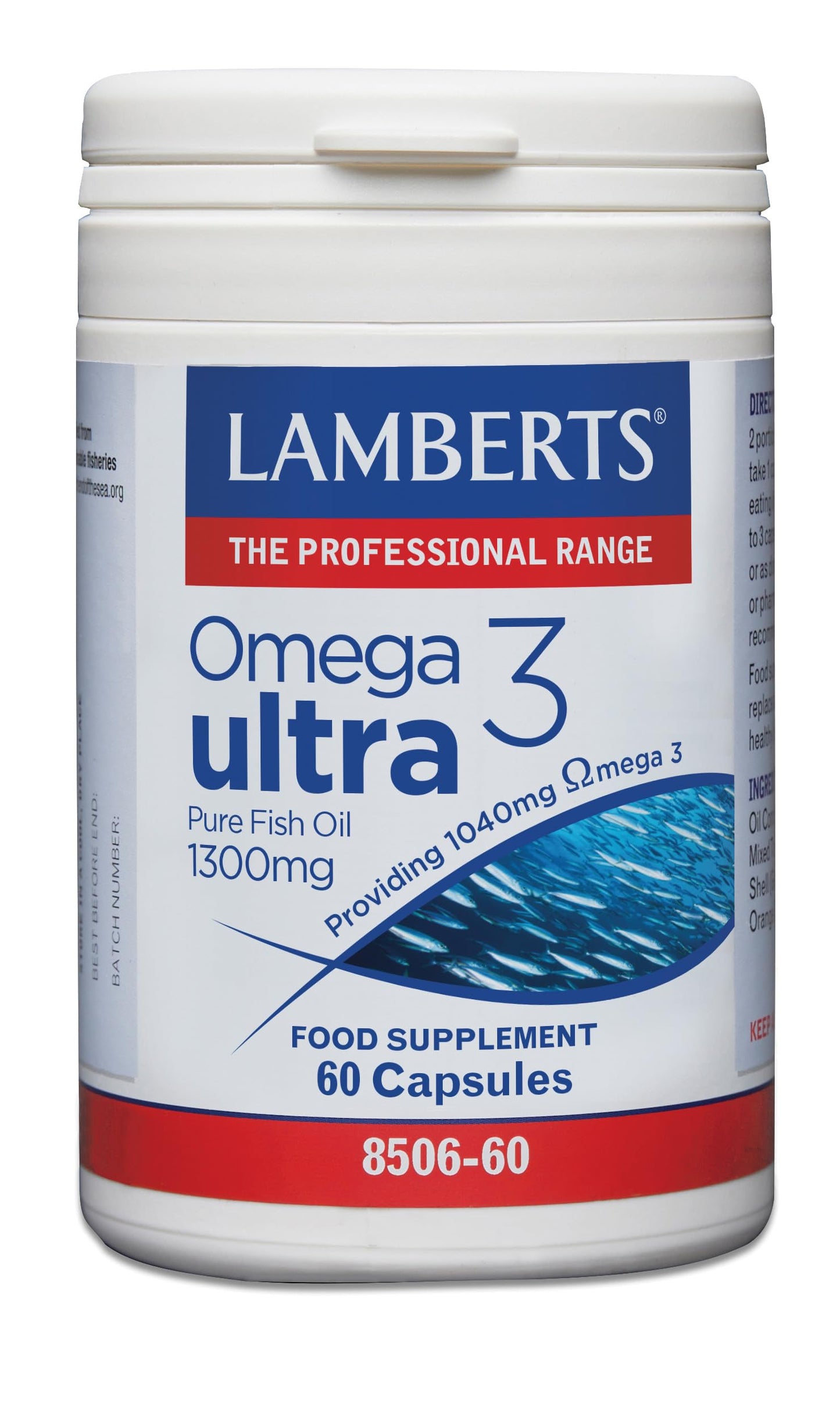 Lamberts Healthcare Ltd Omega 3 Ultra - Pure Fish Oil 1300mg Capsule, 60 Capsules
