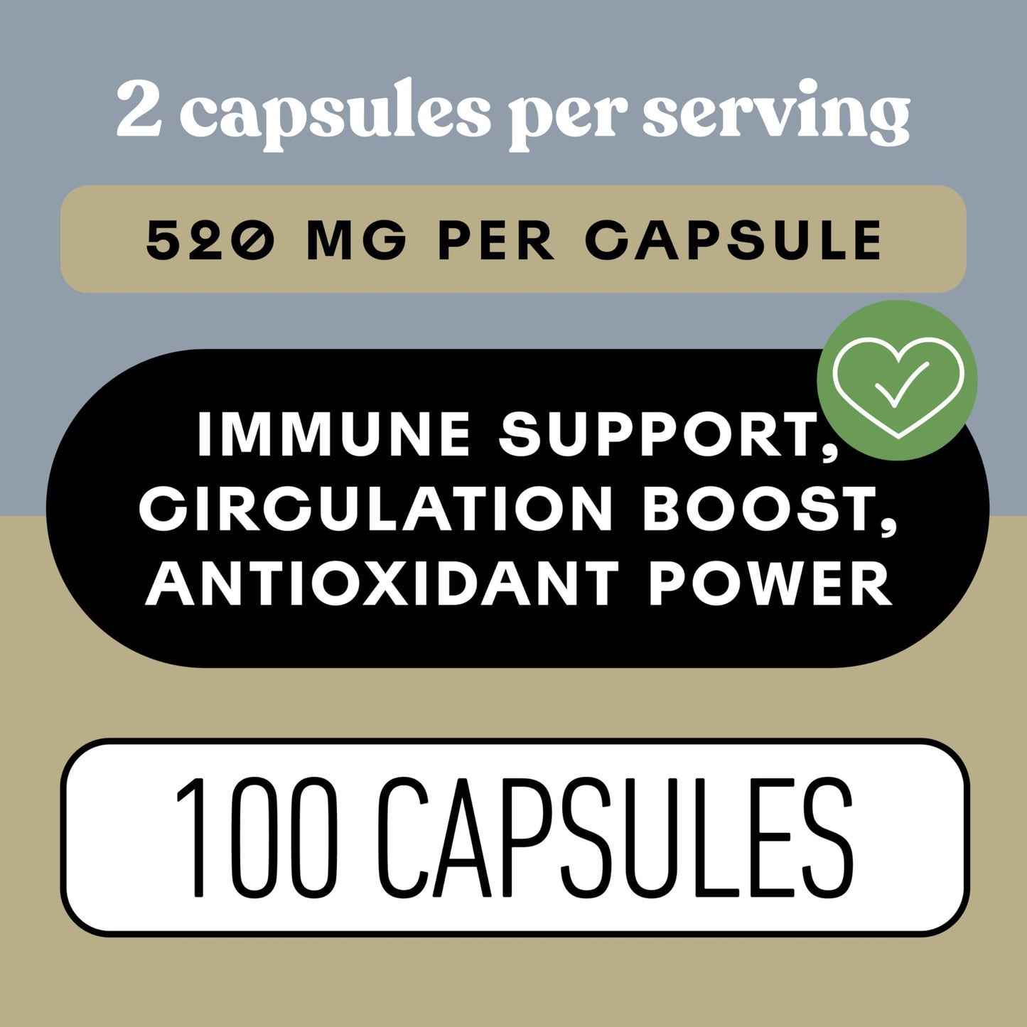 Complete Natural Products Organic Garlic Capsules 520mg Whole Garlic Extract Supplement Capsule, 100 Count