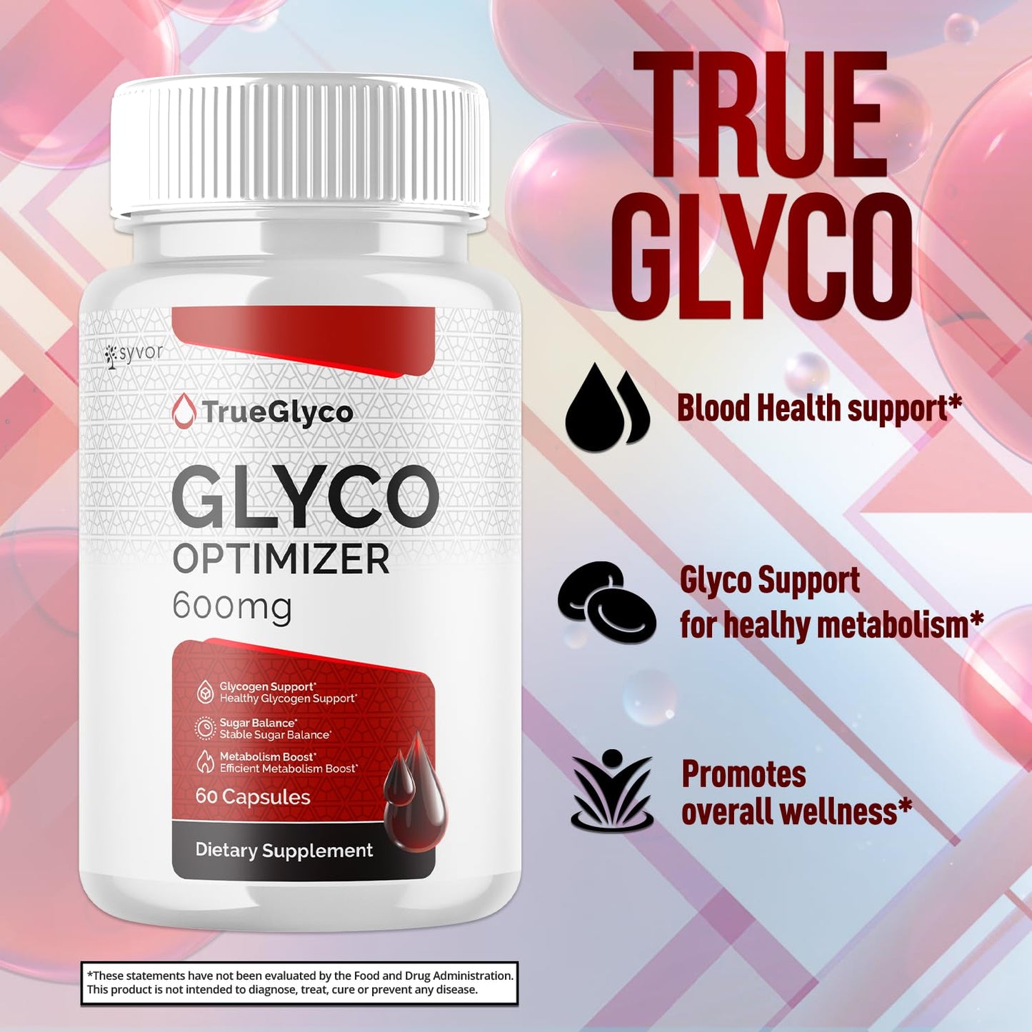 Syvor True Glyco Capsules, 180 Capsules